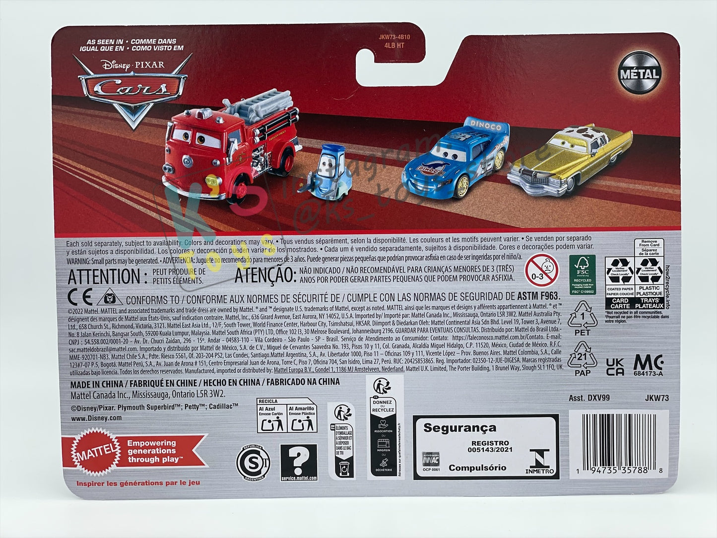 Disney Pixar Cars 1:55 by Mattel 2-Pack, ROGER WHEELER AND STRIP WEATHERS AKA “THE KING” - 2026 NEW RELEASE - BNIP