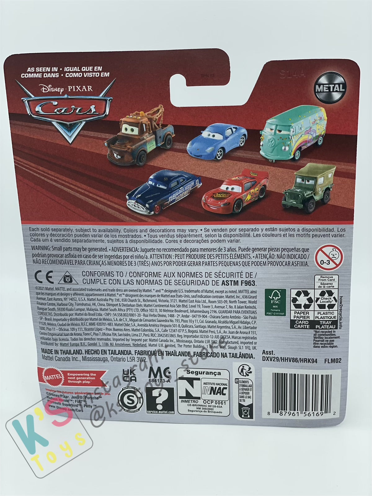 DISNEY PIXAR CARS BY MATTEL - "STRIP WEATHERS AKA THE KING" CARS - 2024 RE-RELEASED - BNIP
