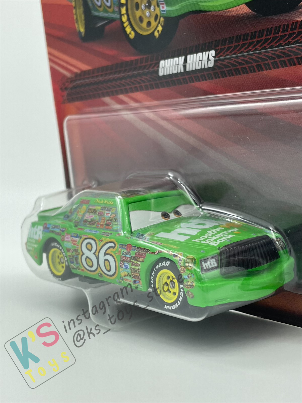 DISNEY PIXAR CARS BY MATTEL, CHICK HICKS - BNIP