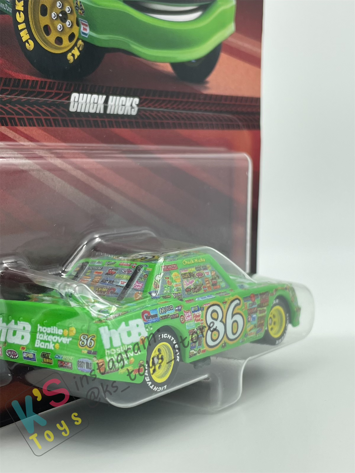 DISNEY PIXAR CARS BY MATTEL, CHICK HICKS - BNIP
