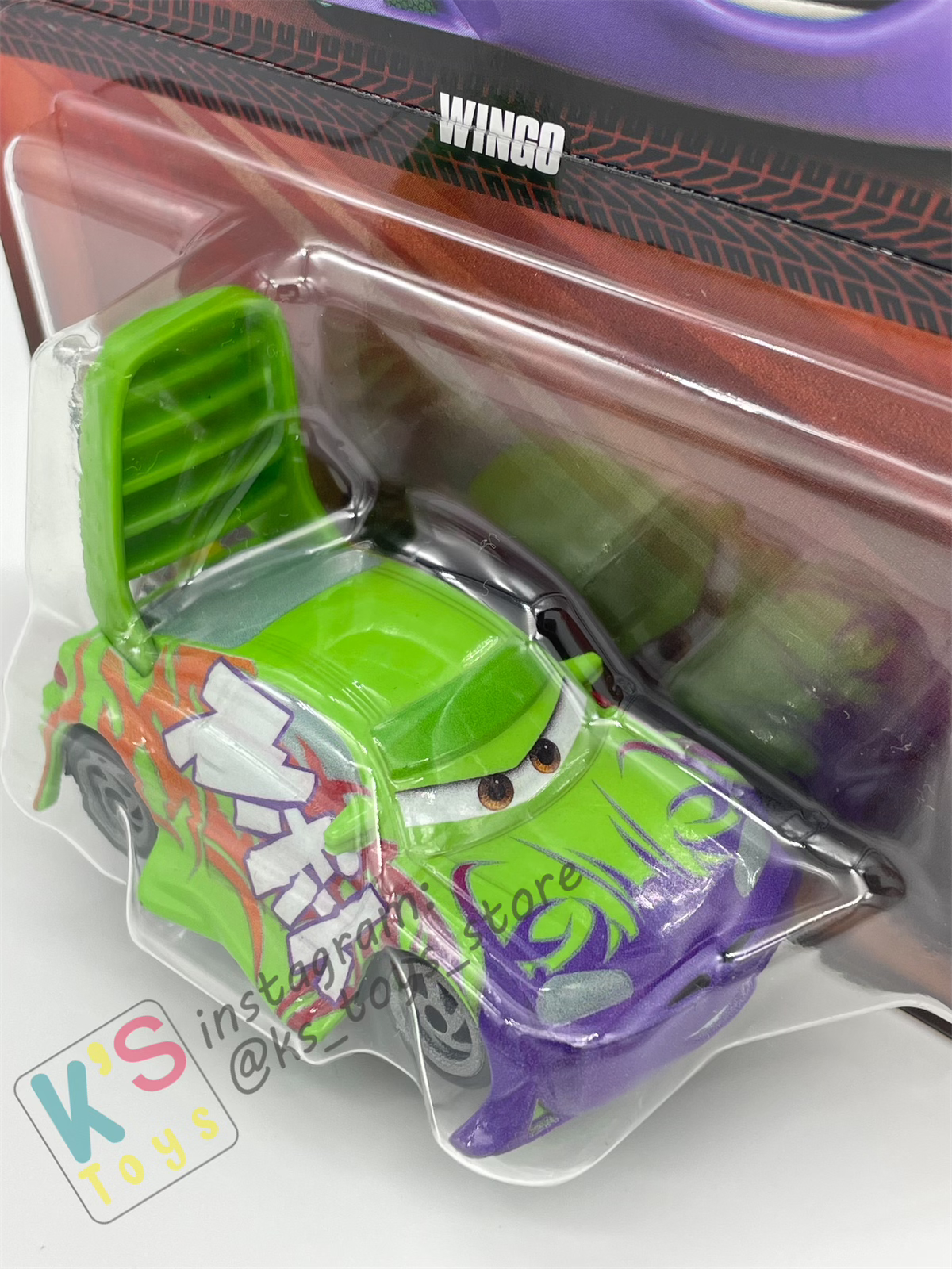 Disney Pixar Cars by MATTEL, WINGO WITH FLAMES - 2024 RELEASE - BNIP