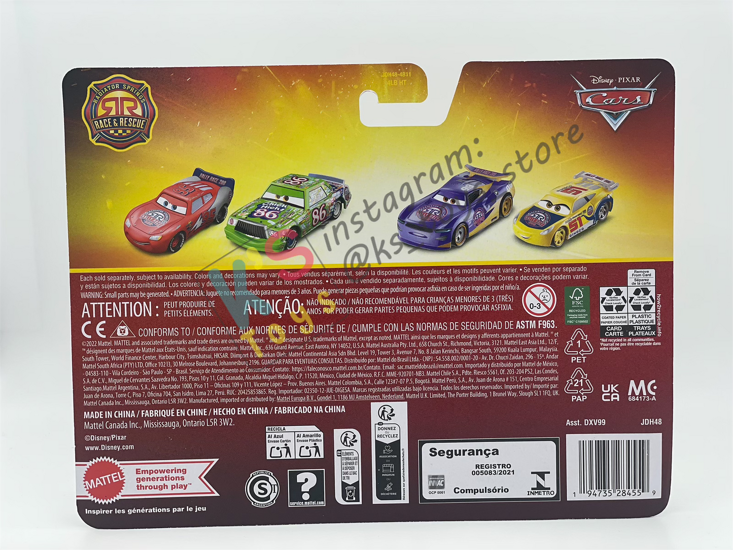 Disney Pixar Cars 1:55 by Mattel 2-Pack RACE RALLY 200 CRUZ RAMIREZ AND RACE RALLY 200 DANNY SWERVEZ - RACE AND RESCUE SERIES - 2025 CHINA RELEASED - BNIP