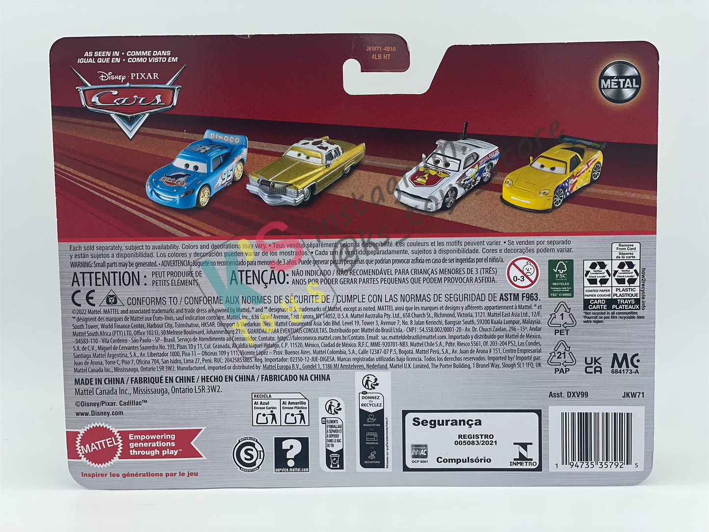 Disney Pixar Cars 1:55 by Mattel 2-Pack, MATER AND TRACTOR WITH TIRE IN MOUTH - 2025 RE-RELEASED - BNIP