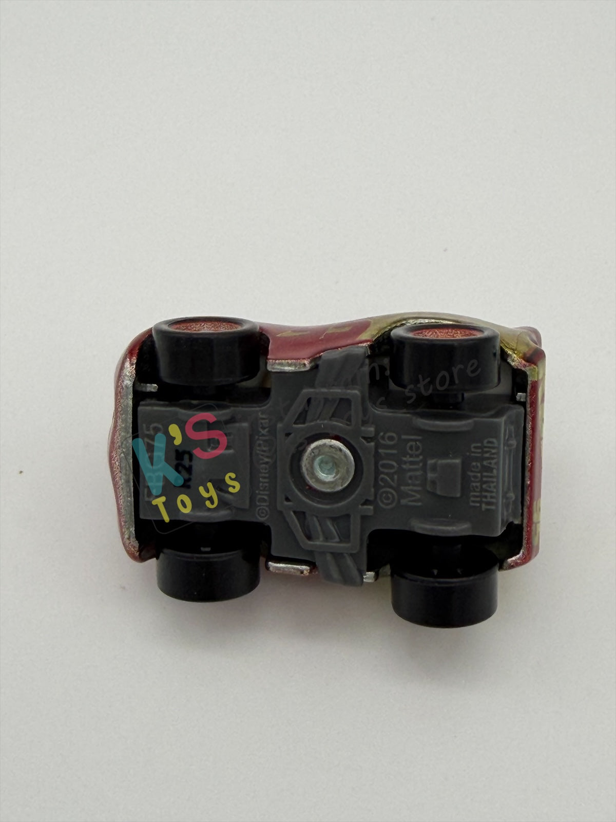 Loose Mini Racers Pixar Disney Cars, RUSTEZE RACING CENTER LIGHTNING MCQUEEN - Mint / Near Mint Condition