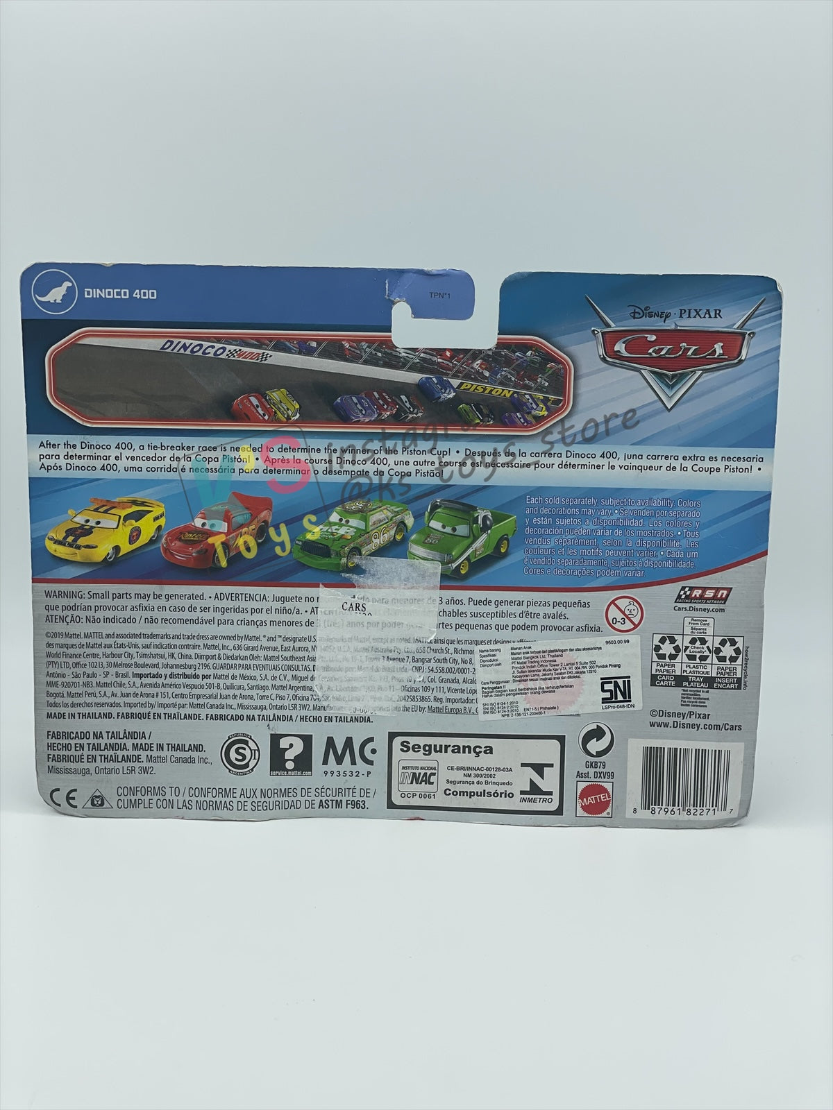 Disney Pixar Cars 1:55 by Mattel 2-Pack Cars 2, "CHICK HICKS AND CHIEF CHICK" - BNIP