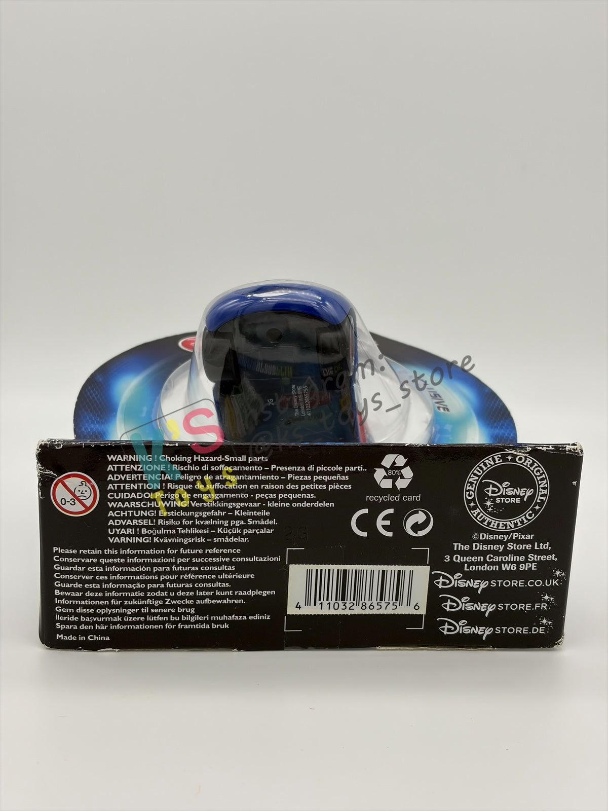 Disney Store Version of Disney Pixar Cars 1:43 - USA LIGHTNING MCQUEEN - COUNTRY WGP EXCLUSIVE INTERNATIONAL SERIES - BNIP