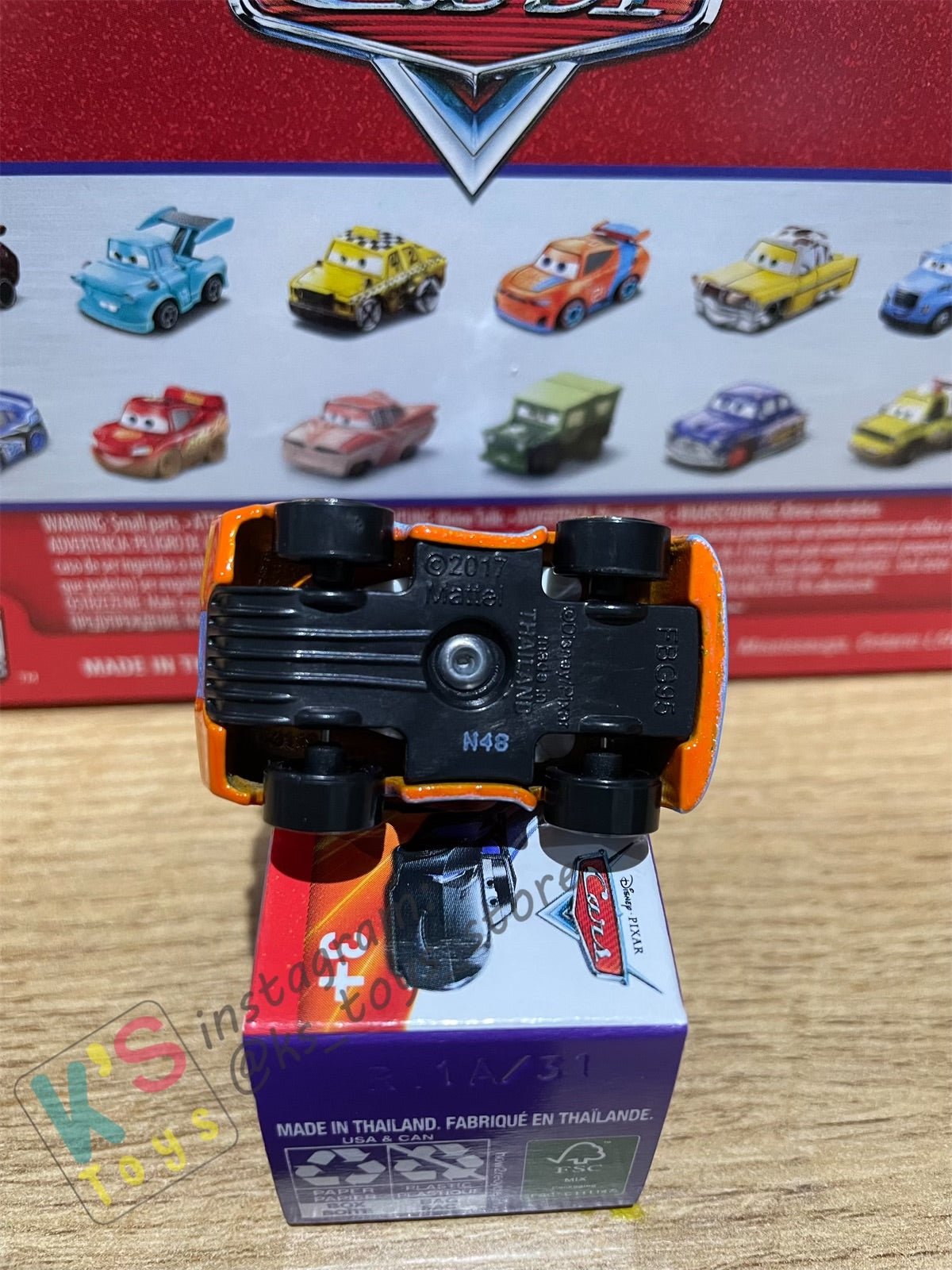 Mini Racers Pixar Disney Cars, 2022 Series 3 #31 RYAN INSIDE LANEY