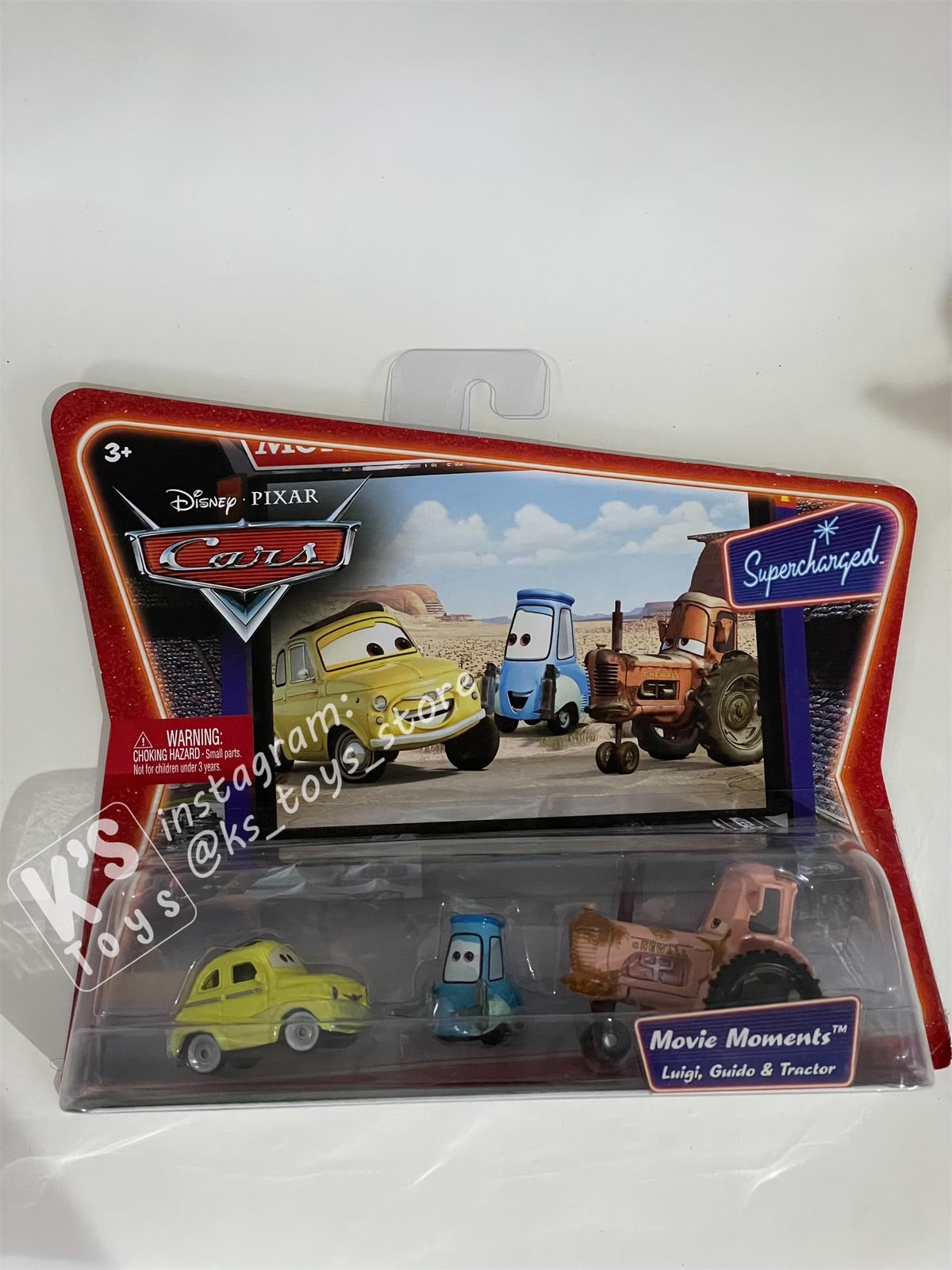 Disney Pixar Cars 1:55 2-Pack Movie Moments Luigi, Guido, and Tractor - Supercharged - BNIP