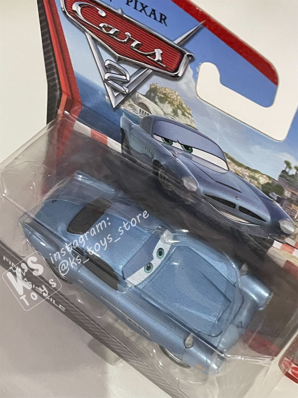 DISNEY PIXAR CARS "FINN MCMISSILE" SHORT CARD CARS 2 - BNIP