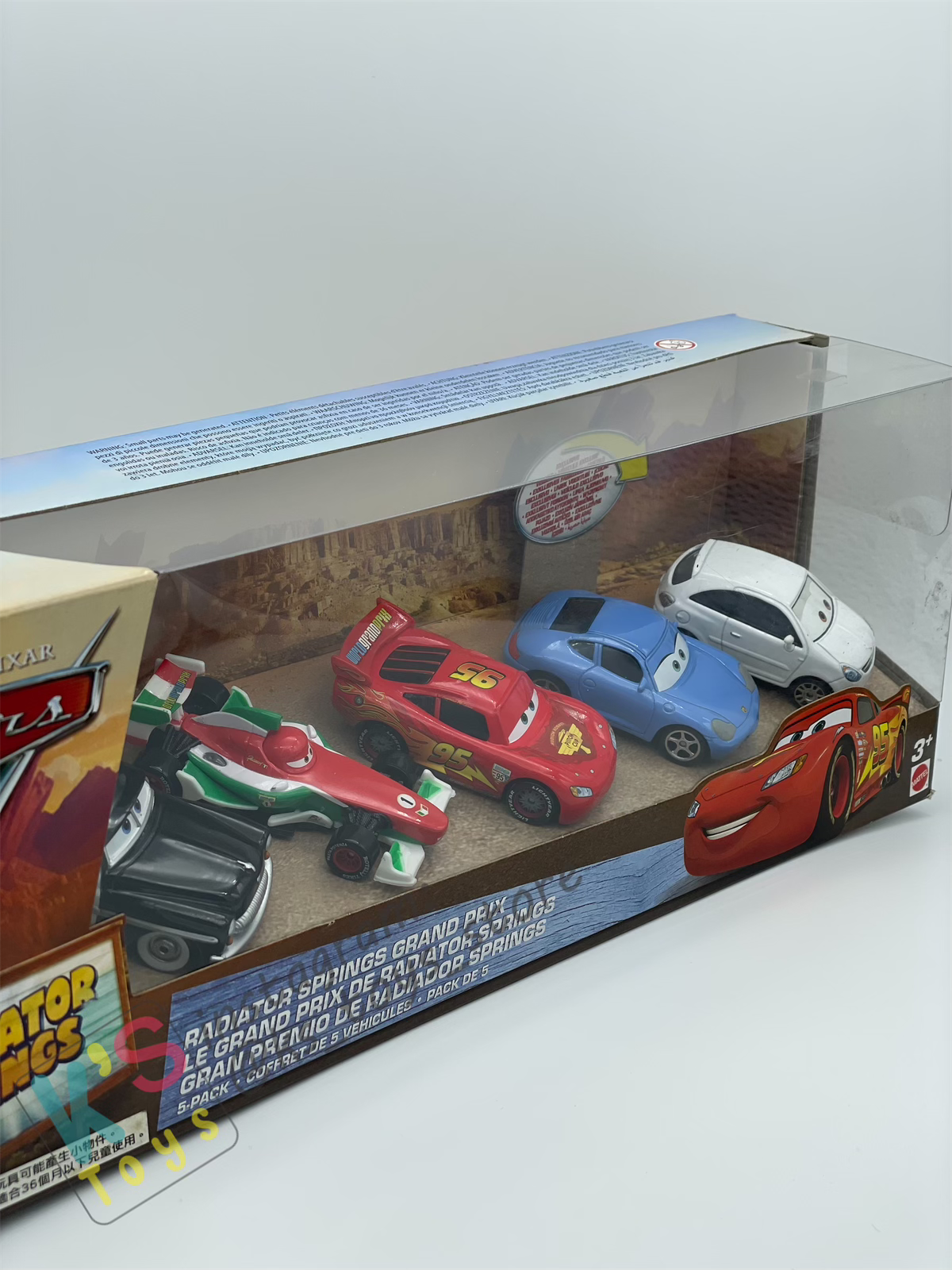 Gift Set Disney Pixar Cars 1:55 - 5 PACK GIFT SET RADIATOR SPRINGS GRAND PRIX - TOM TACH - BNIP