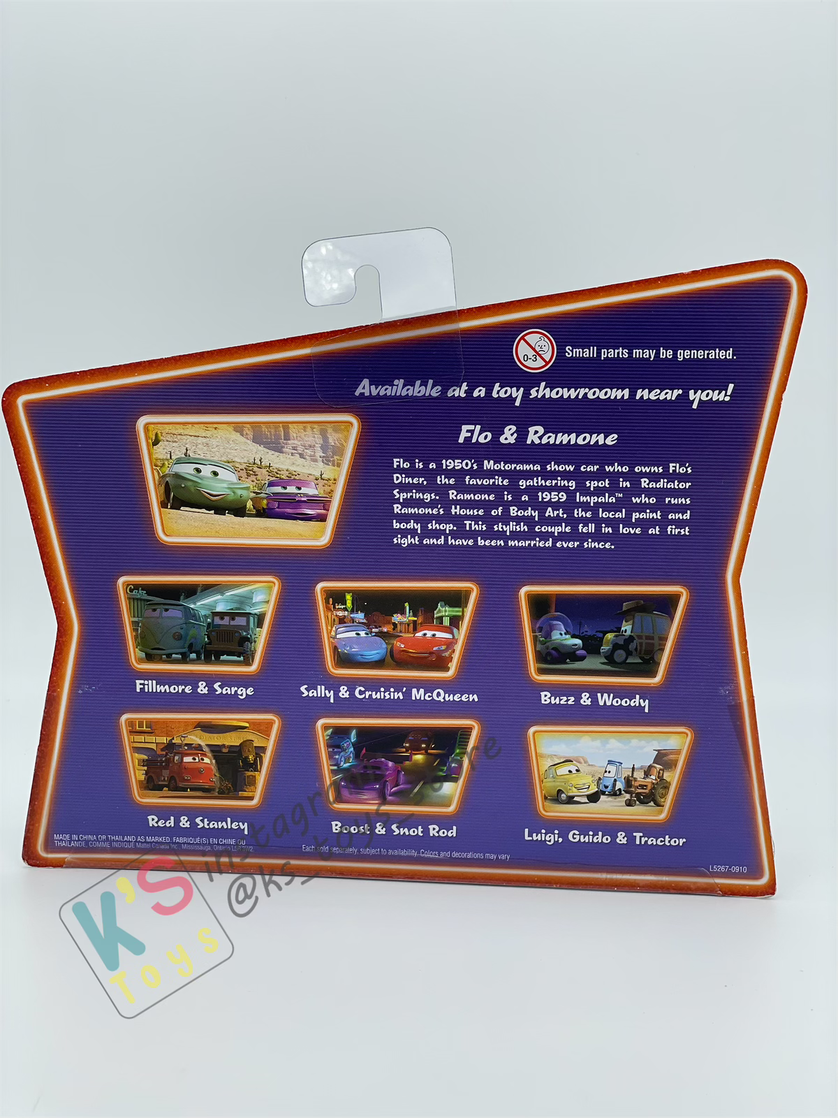 Disney Pixar Cars 1:55 by Mattel 2-Pack MOVIE MOMENTS, FLO & RAMONE - SUPERCHARGED SERIES - BNIP