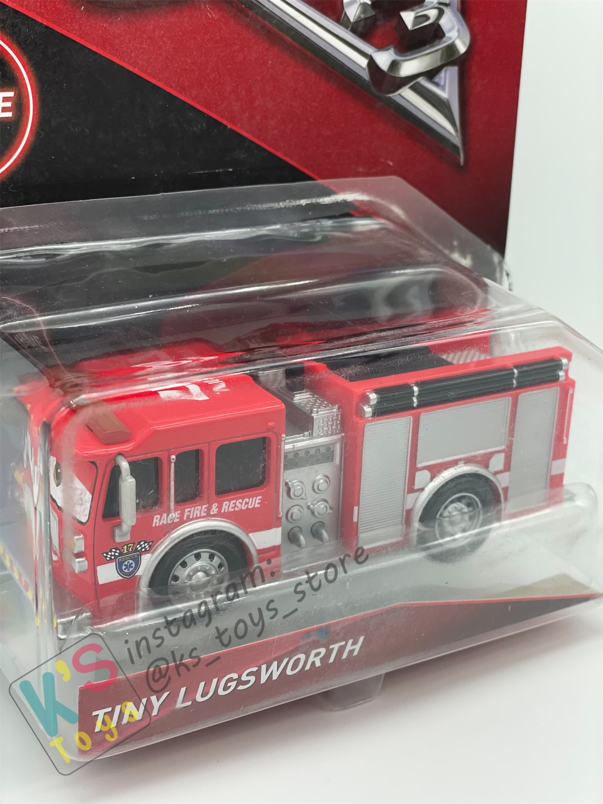 DISNEY PIXAR CARS "TINY LUGSWORTH" CAR 3 - BRAND NEW - PLASTIC IS CAME OFF FROM PACKAGING!