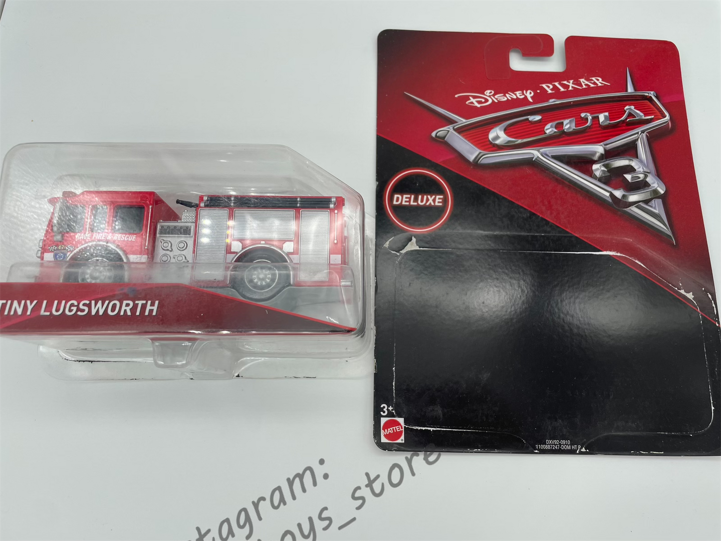 DISNEY PIXAR CARS "TINY LUGSWORTH" CAR 3 - BRAND NEW - PLASTIC IS CAME OFF FROM PACKAGING!