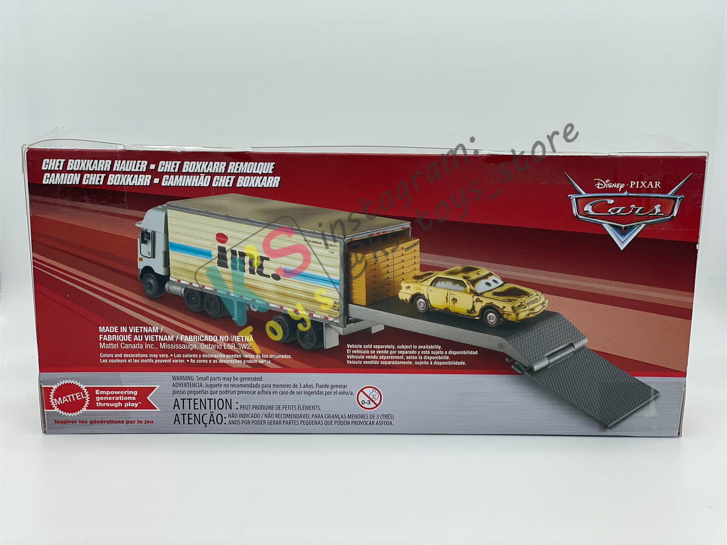 HAULER DISNEY PIXAR CARS BY MATTEL, CHET BOXKARR - 2025 RE-RELEASED - BNIP