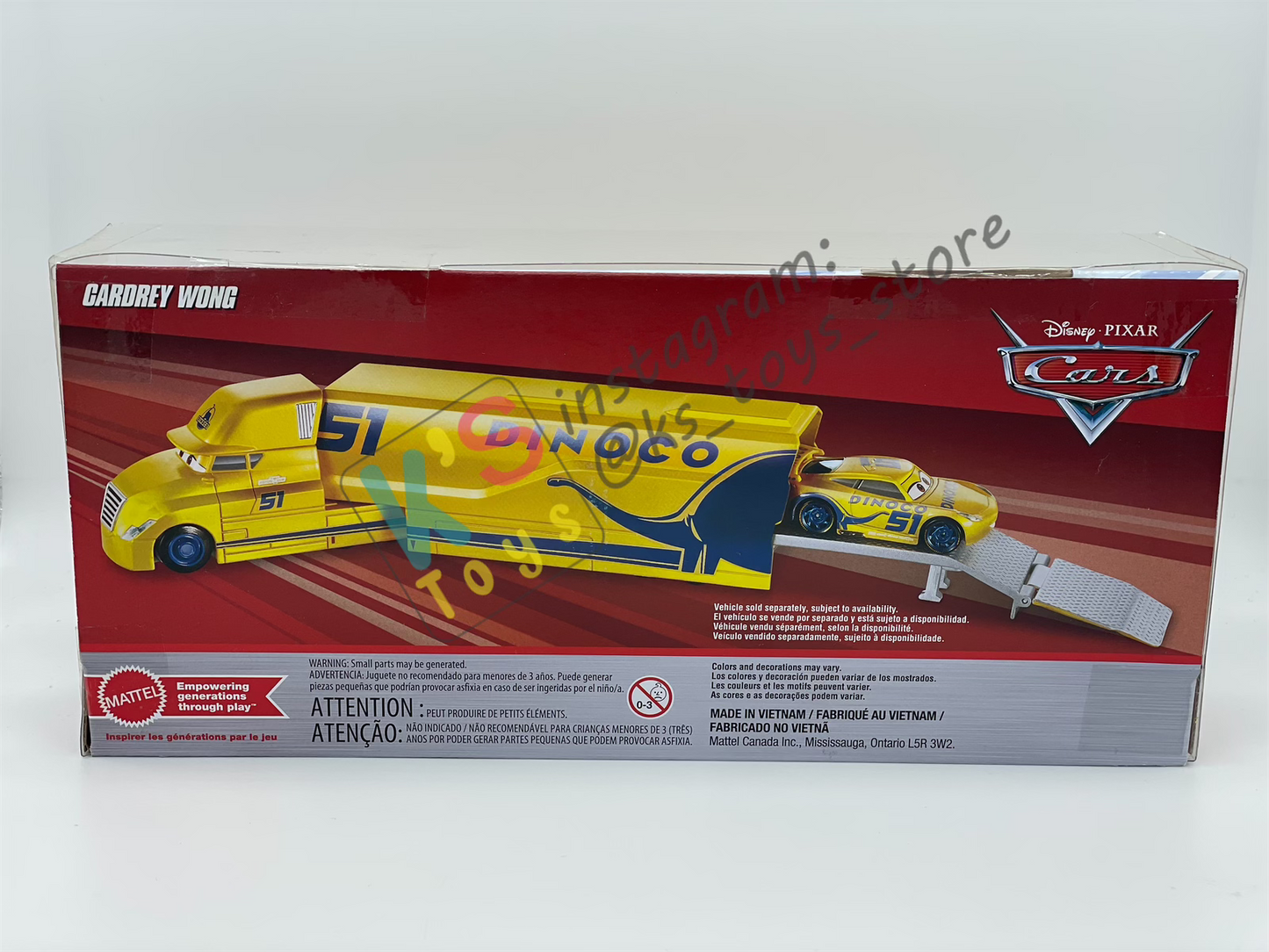 Hauler Disney Pixar Cars by Mattel, 2025 CARDREY WONG Hauler - BNIP