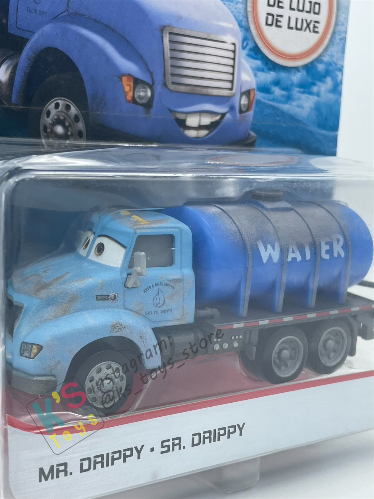DELUXE DISNEY PIXAR CARS "MR. DRIPPY" THUNDER HOLLOWS SERIES - BNIP *PACKAGING NOT IN MINT CONDITION!