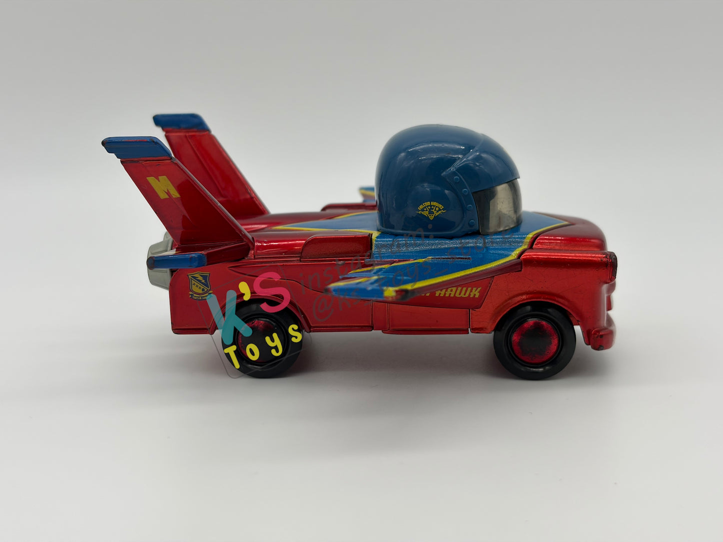PRE-OWNED / LOOSE DISNEY PIXAR CARS 1:55 BY MATTEL - "HAWK MATER WITH METALLIC FINISH" EXCLUSIVE 2-PACKS TAKE FLIGHT - GOOD CONDITION