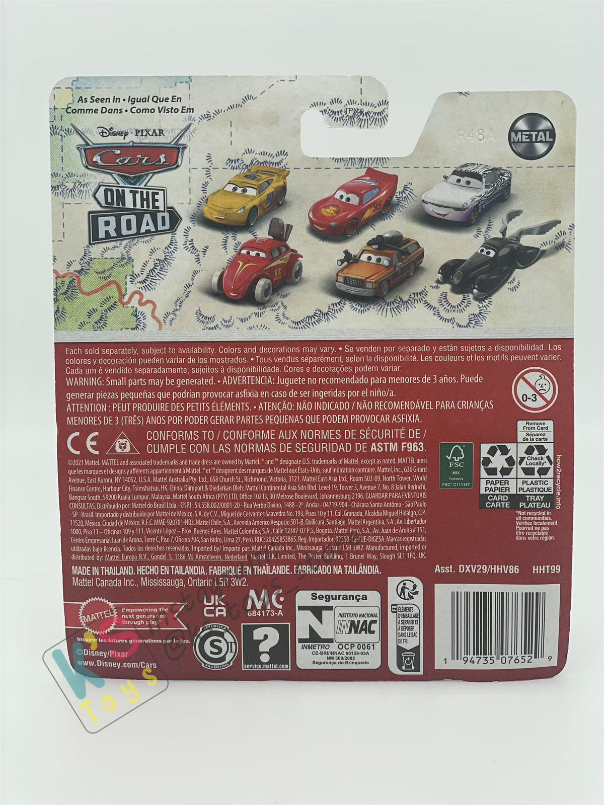 DISNEY PIXAR CARS BY MATTEL, RUSTEZE DINOCO CRUZ RAMIREZ - 2022 RE-RELEASED - BNIP