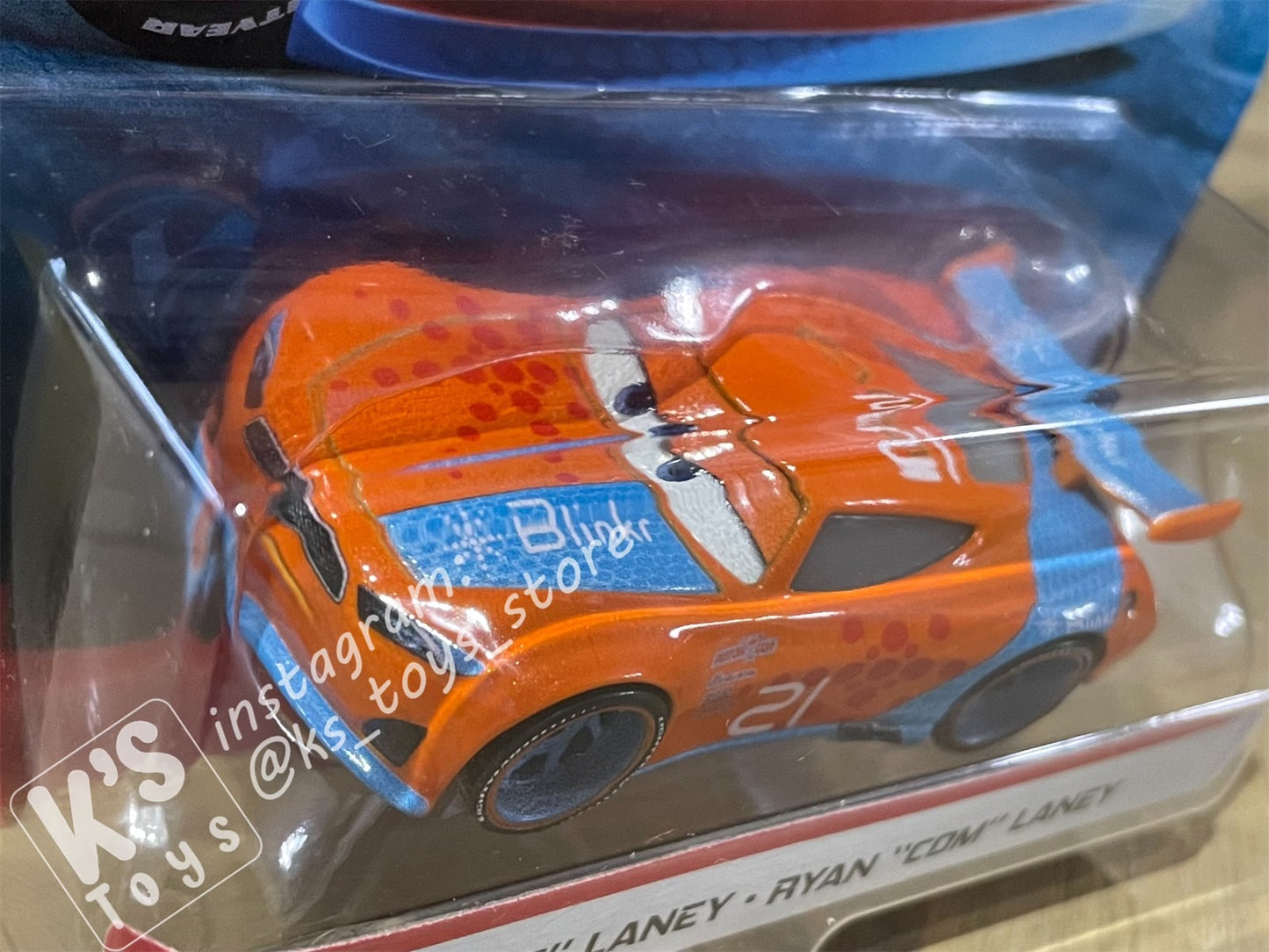 DISNEY PIXAR CARS "RYAN “INSIDE” LANEY” NEXT-GEN PISTON CUP RACERS - BNIP