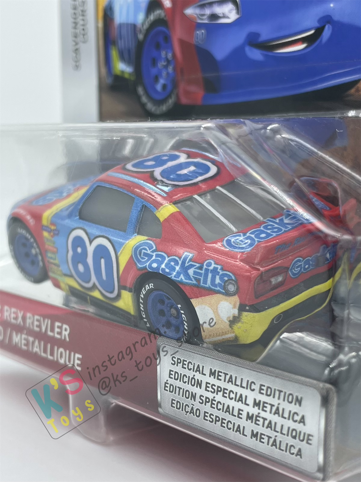DISNEY PIXAR CARS "METALLIC REX REVLER" SCAVENGER HUNT SERIES - BNIP