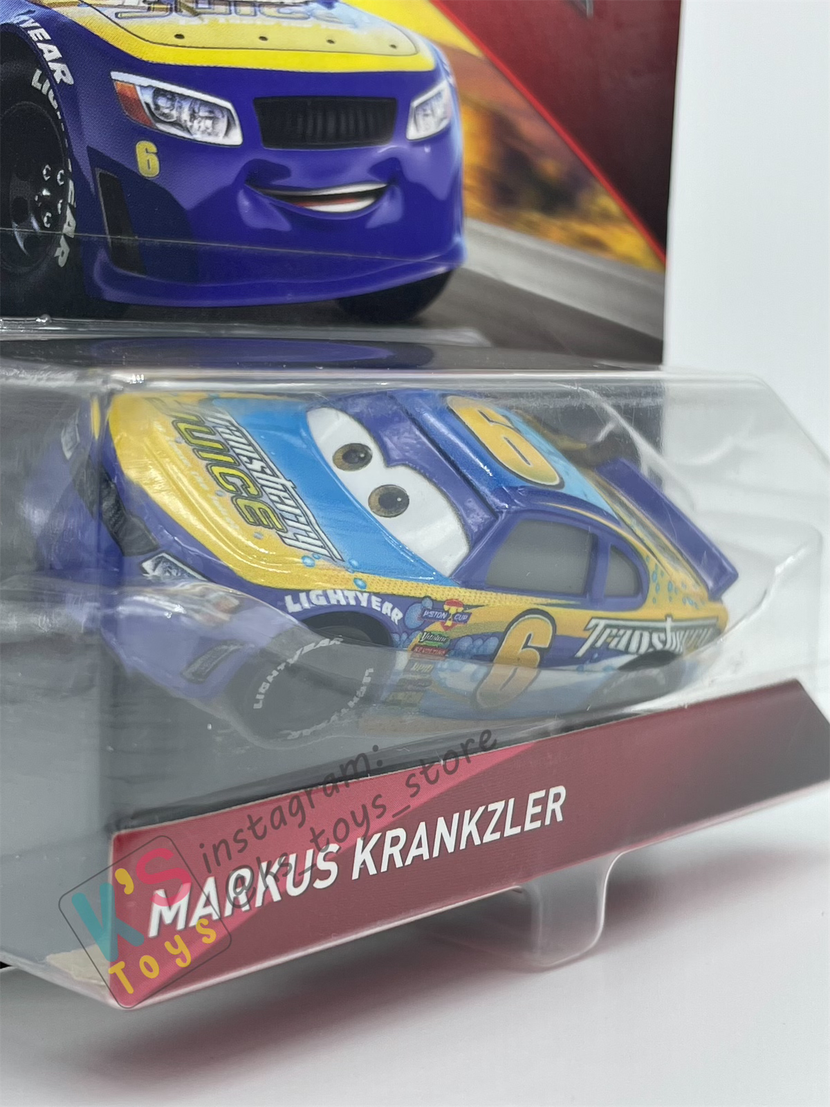 DISNEY PIXAR CARS "MARKUS KRANKZLER" PISTON CUP RACERS SERIES - BNIP