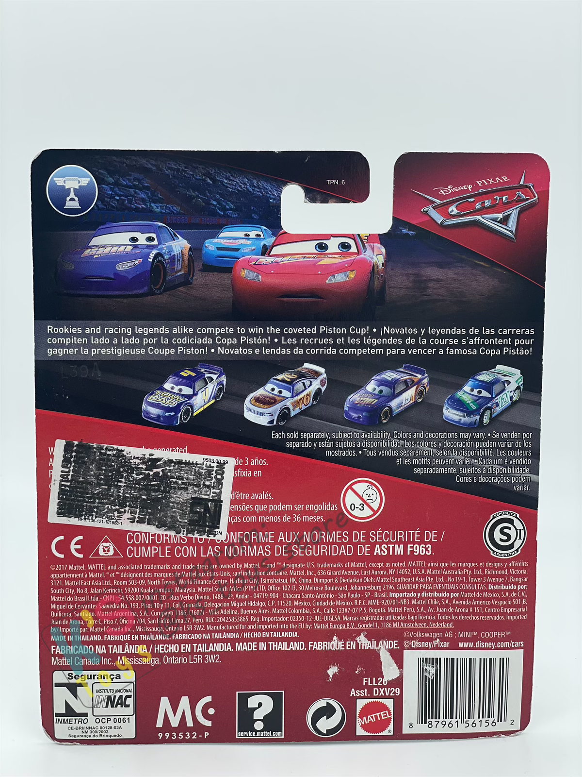 DISNEY PIXAR CARS "MARKUS KRANKZLER" PISTON CUP RACERS SERIES - BNIP