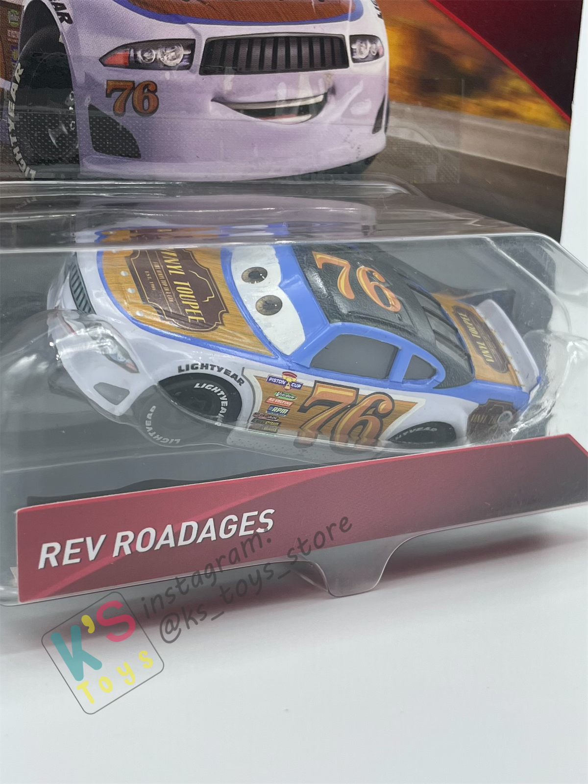 DISNEY PIXAR CARS "REV ROADAGES" PISTON CUP RACERS SERIES - BNIP (BLISTER SIGN OF RE-SEALED)