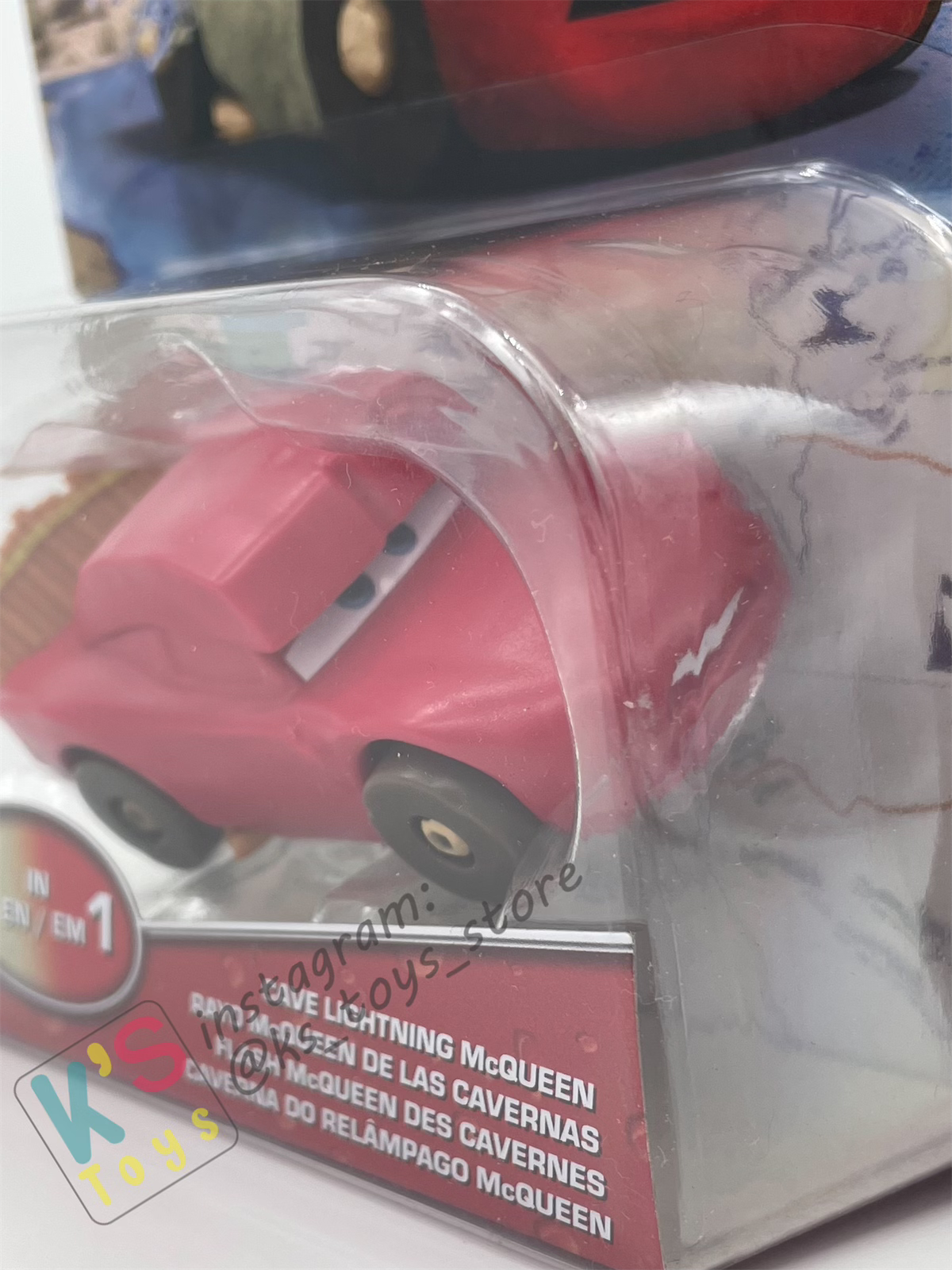 COLOR CHANGERS Disney Pixar Cars by MATTEL, CAVE LIGHTNING MCQUEEN (WHITE/RED) - 2023 RELEASE - BNIP