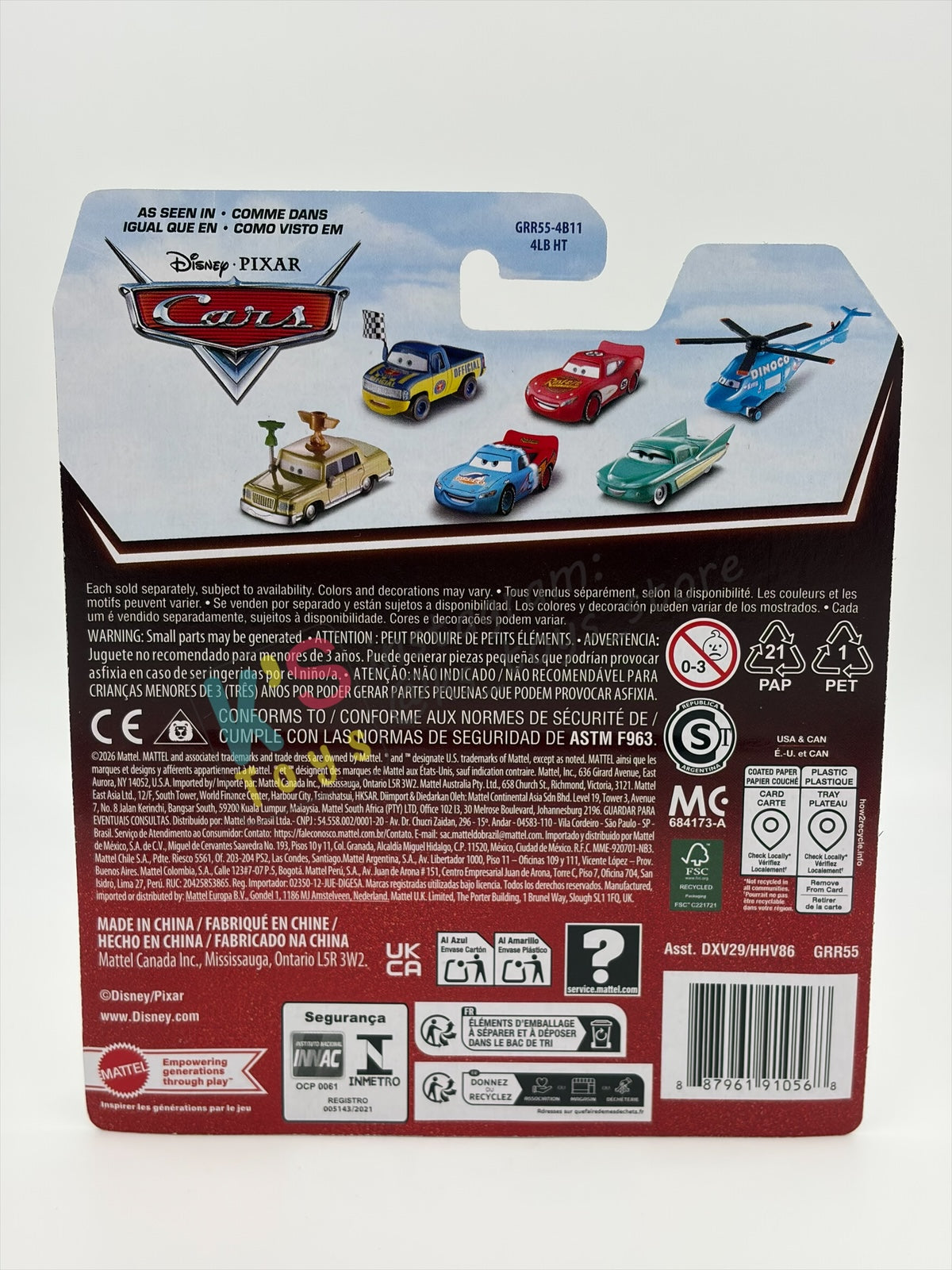 DISNEY PIXAR CARS BY MATTEL 1:55, "TODD MARCUS" - 2026 RE-RELEASED 20TH ANNIVERSARY CARD - BNIP