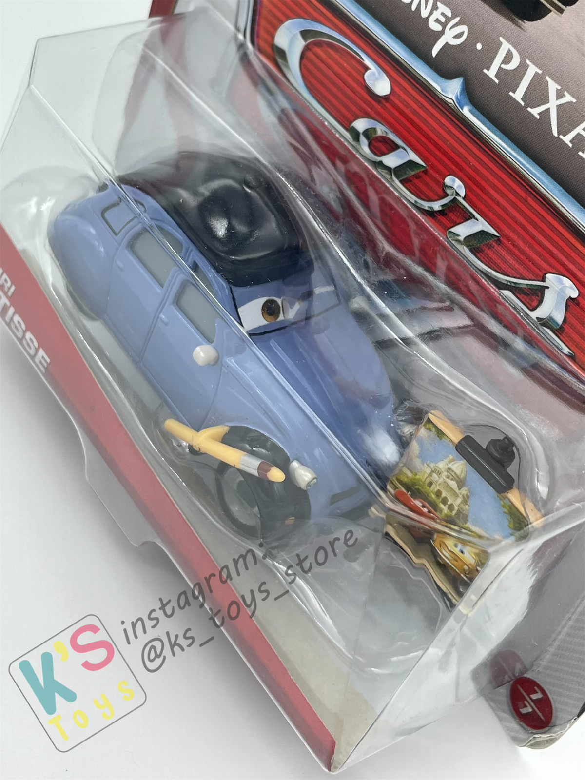 Rare Disney Pixar Cars 1:55 by Mattel, Henry Motisse - Paris Tour - BNIP