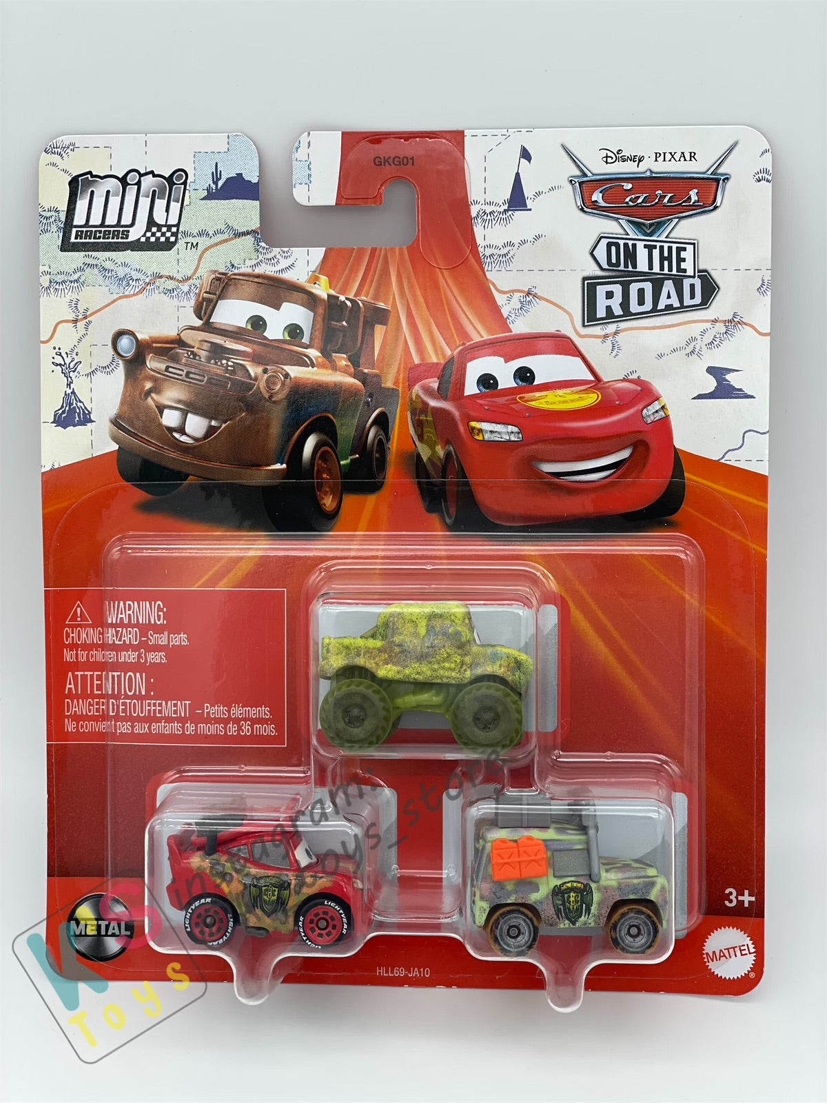 MINI RACERS DISNEY PIXAR CARS 3-PACK MOSS IVY, CRYPTID LIGHTNING