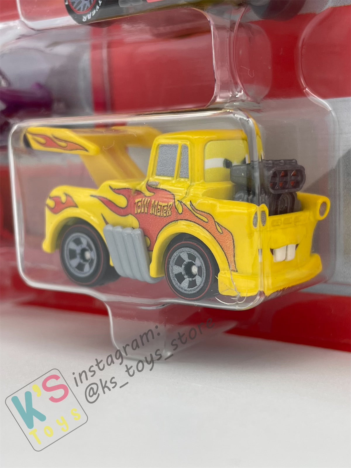 MINI RACERS DISNEY PIXAR CARS 3-PACK HOLLEY SHIFTWELL, LIGHTNING MCQUEEN WITH RACING WHEELS, AND HOT ROD MATER (FUNNY MATER) - BNIP