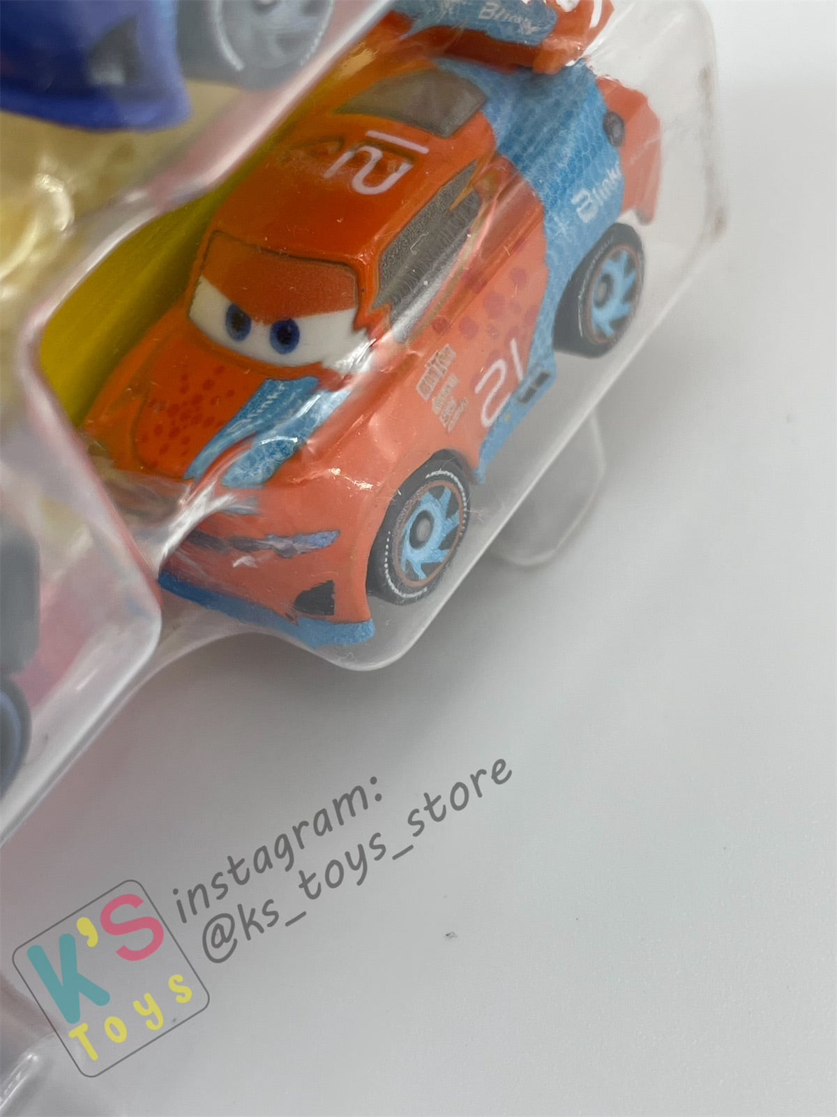 MINI RACERS DISNEY PIXAR CARS 3-PACK RYAN "INSIDE" LANEY, RALPH CARLOW, AND JACKSON STORM - BNIP