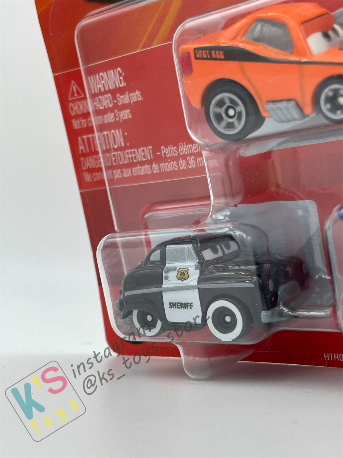 MINI RACERS DISNEY PIXAR CARS 3-PACK SNOT ROD, DJ AND SHERIFF - BNIP