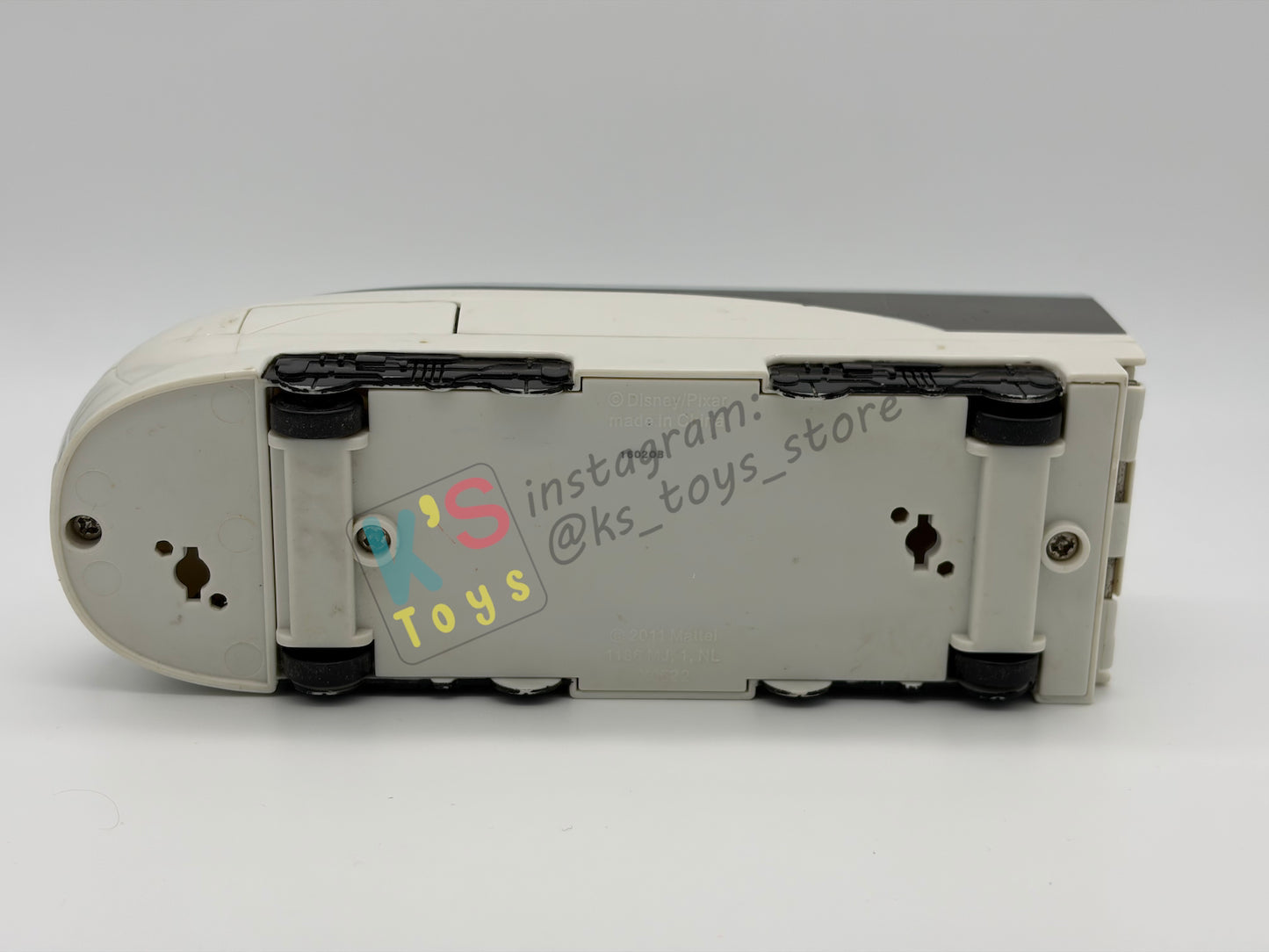 PRE-OWNED / LOOSE DISNEY PIXAR CARS - “QUICK CHANGERS DELUXE SPY TRAIN TRANSPORTER STEPHENSON" - CARS 2 QUICK CHANGERS SERIES - GOOD CONDITION!
