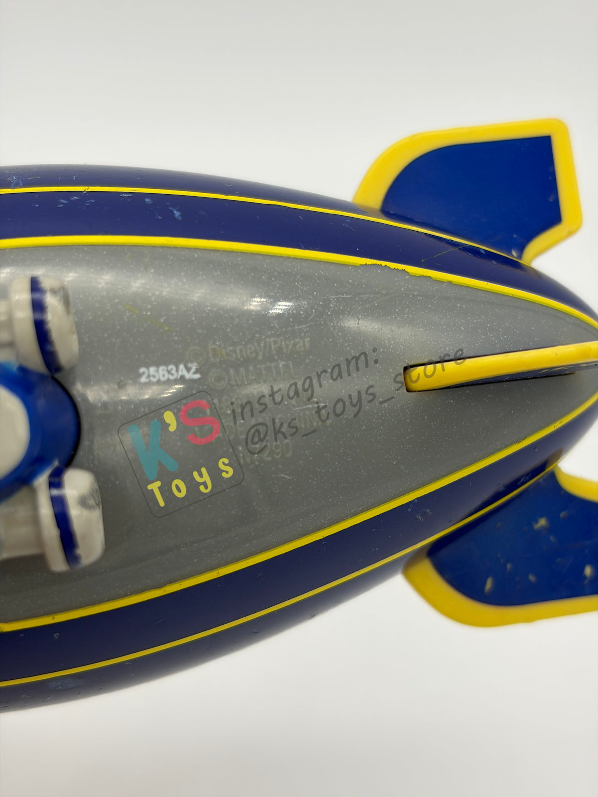 PRE-OWNED / LOOSE DISNEY PIXAR CARS 1:55 BY MATTEL - "AL OFT THE LIGHTYEAR BLIMP" CARS 1 SERIES - PLAYED CONDITION