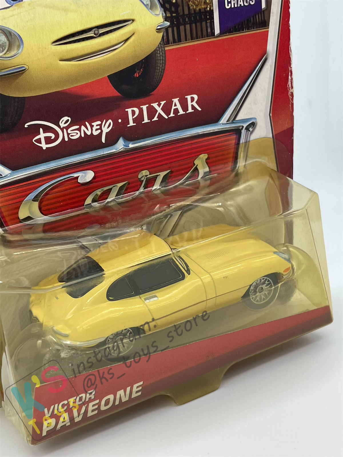 DISNEY PIXAR CARS BY MATTEL "VICTOR PAVEONE" UNDER PALACE CHAOS SERIES - BNIP