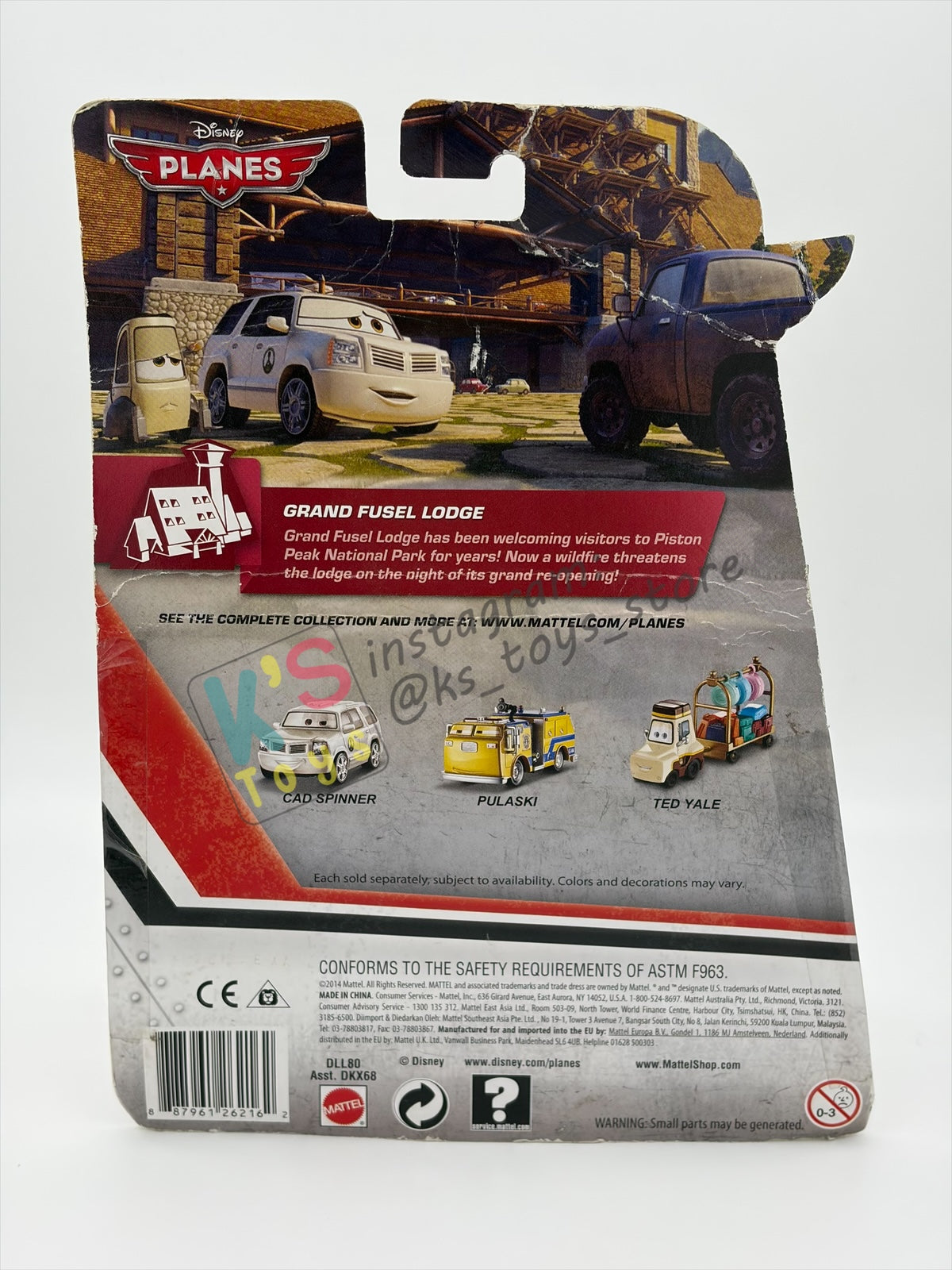 DISNEY PLANES BY MATTEL, "BESSIE C. FLYWELL" - FIRE & RESCUE GRAND FUSEL LODGE - BNIP