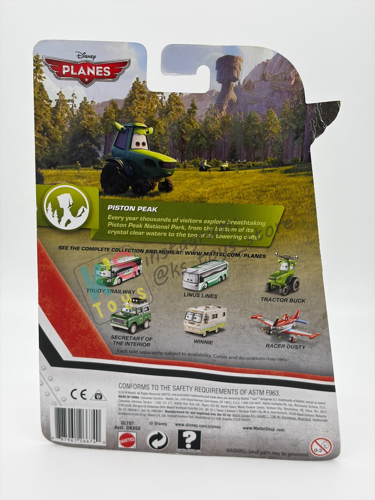 DELUXE DISNEY PLANESBY MATTEL, "HARVEY" PISTON PEAK SERIES - BNIP