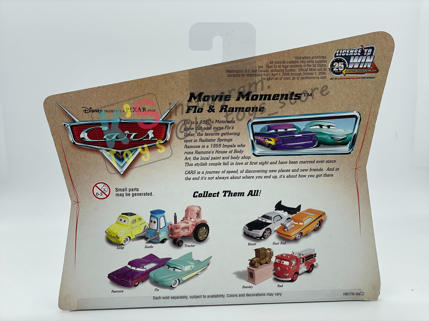 Disney Pixar Cars 1:55 by Mattel 2-Pack MOVIE MOMENTS, FLO & RAMONE - BNIP
