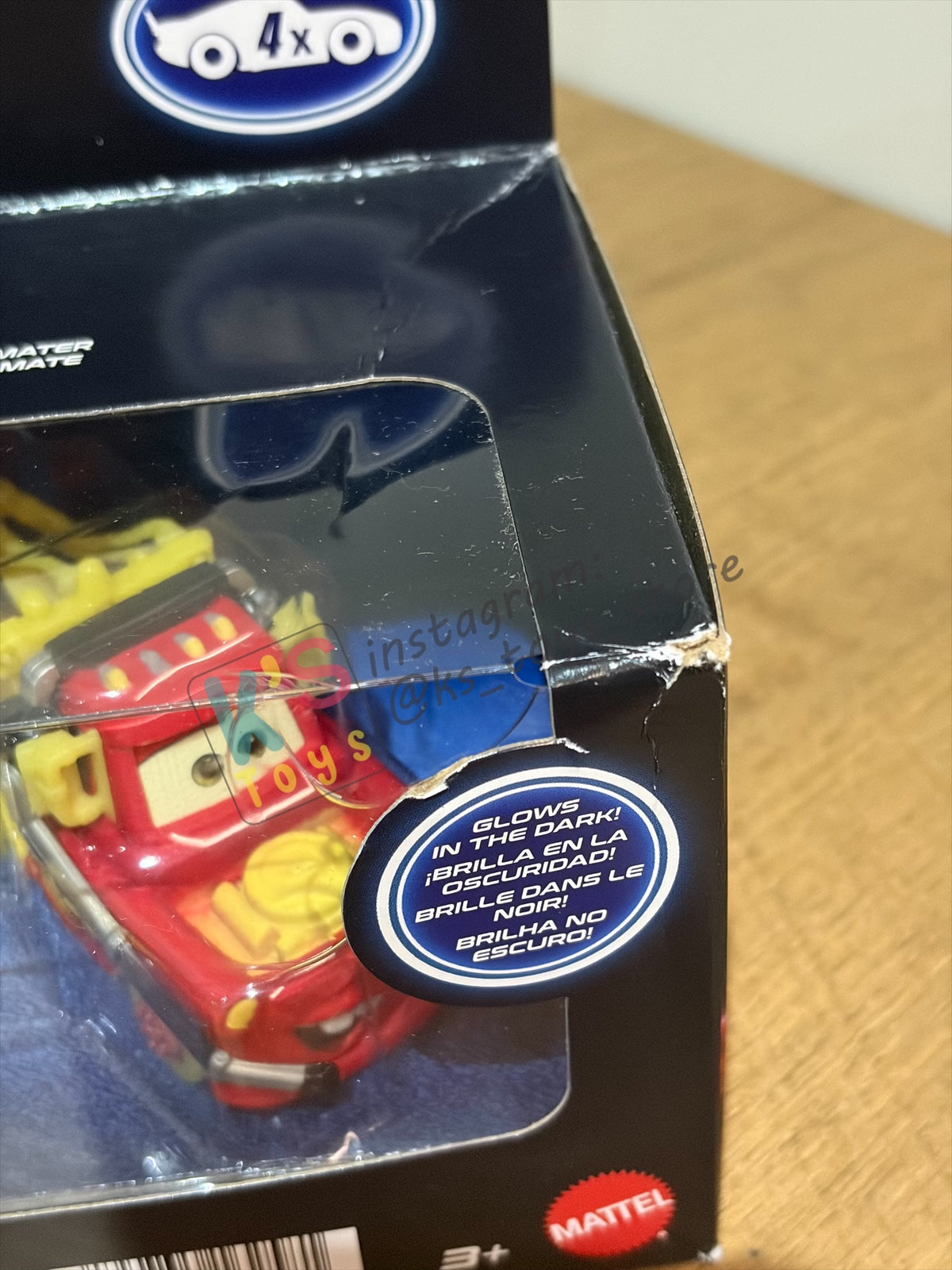 GIFT SET GLOW RACERS Disney Pixar Cars by MATTEL, 4-PACK GLOW RACERS PACK; MATER, DINOCO CRUZ RAMIREZ, LIGHTNING MCQUEEN AND WILL RUSCH - NEW RELEASE 2023 - BNIP - READ DESCRIPTION!!!!!!!!!