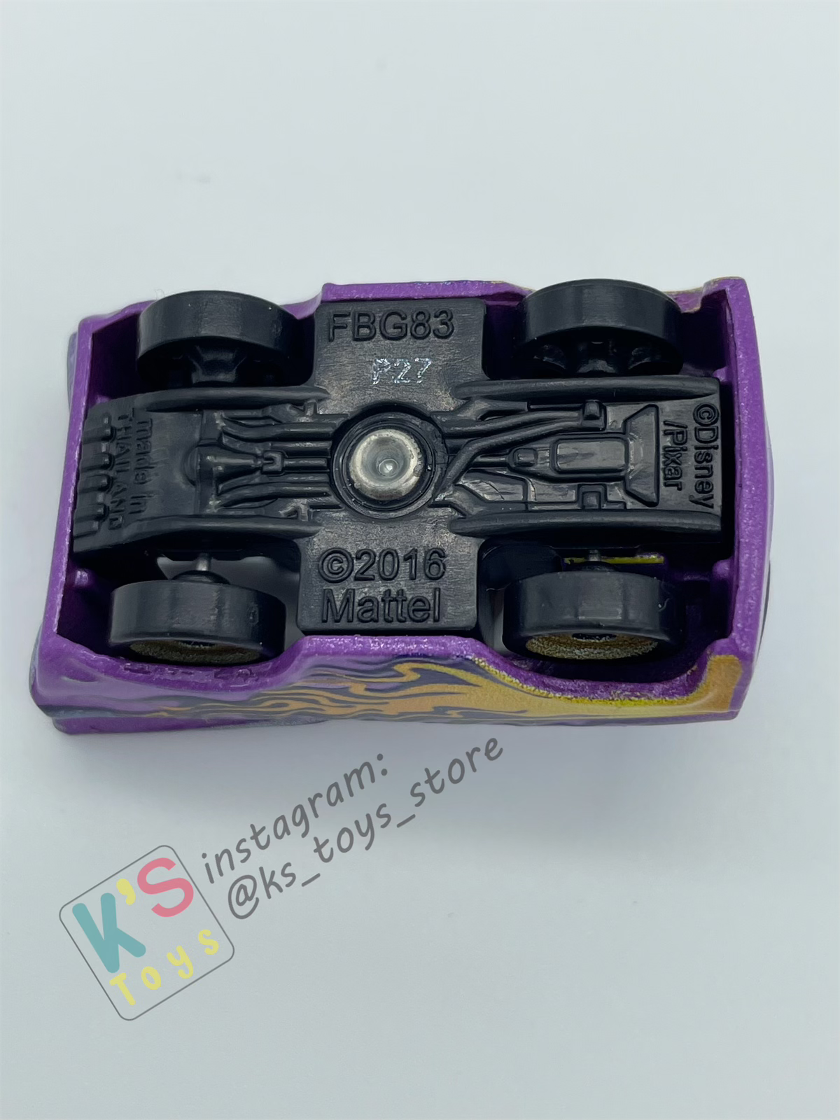 Loose Mini Racers Pixar Disney Cars, Purple Ramone - Displayed Condition