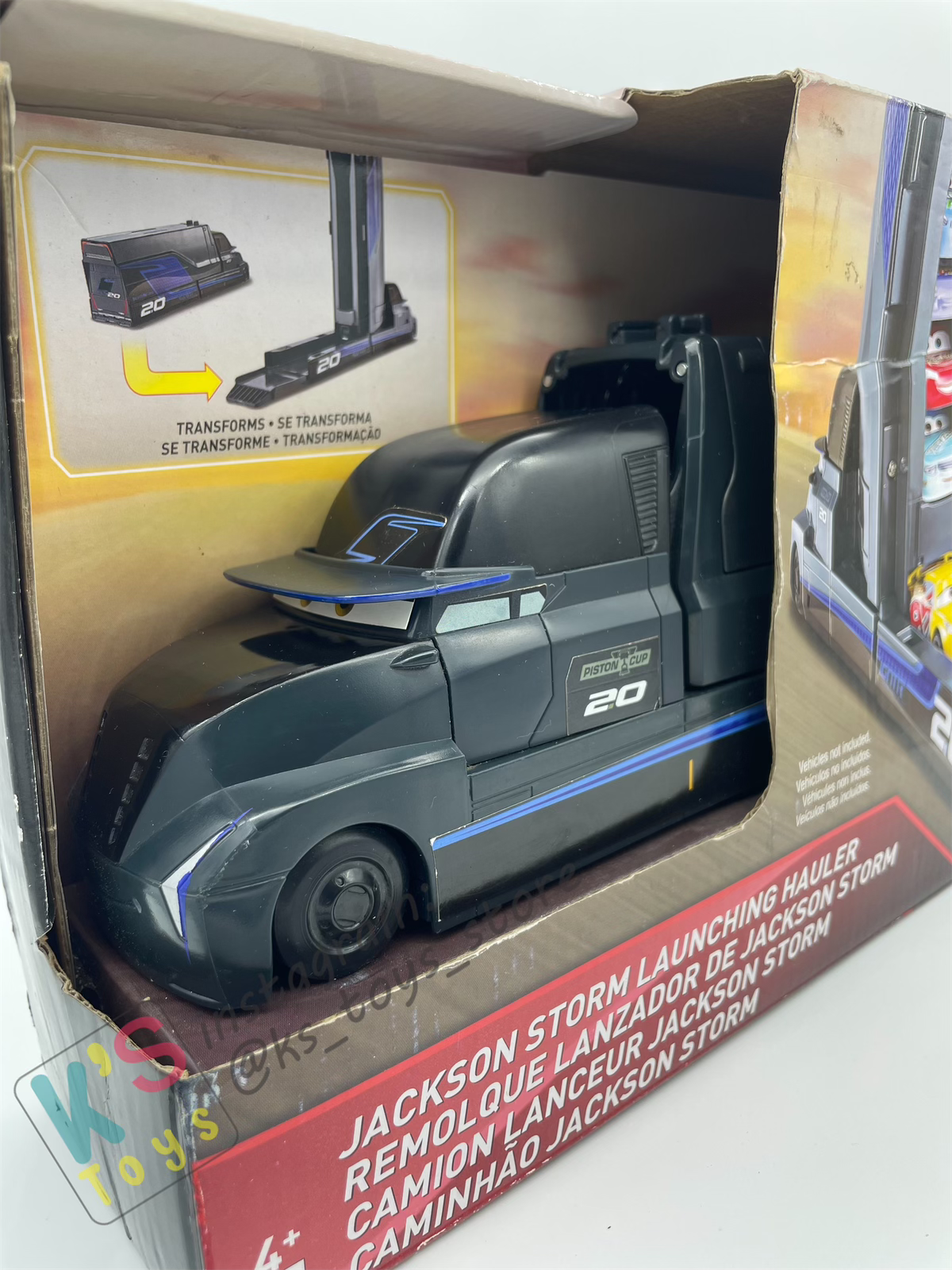 Hauler Disney Pixar Cars by Mattel, JACKSON STORM LAUNCHING HAULER - BNIP
