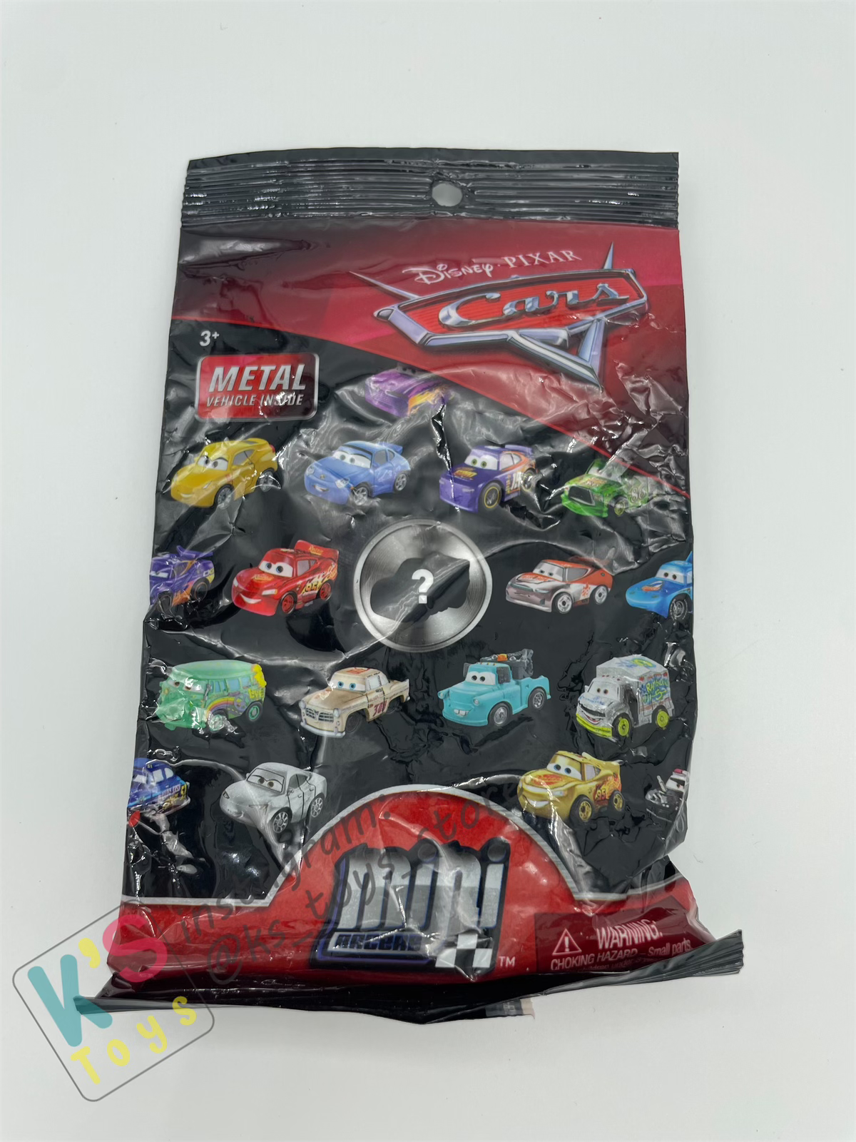 Mini Racers Pixar Disney Cars, Gold Lightning McQueen #57 - BNIB
