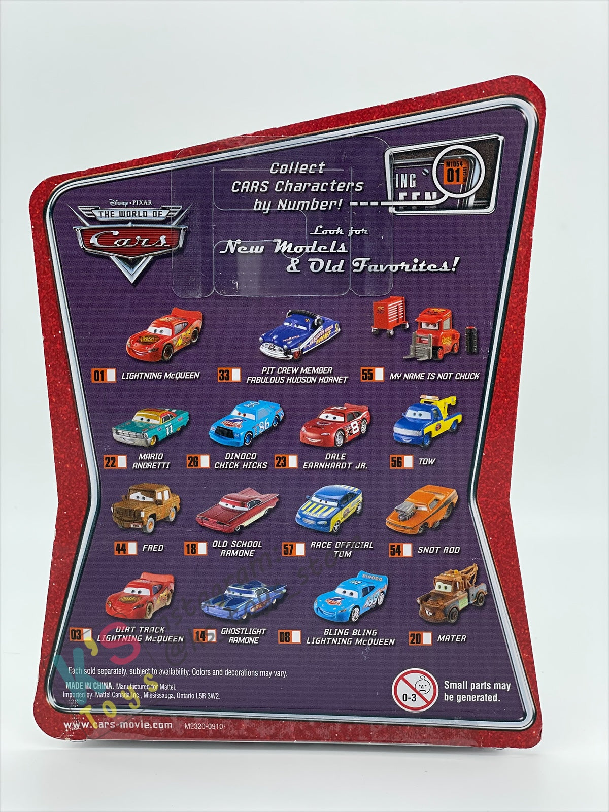 DISNEY PIXAR CARS BY MATTEL, THE WORLD OF CARS SERIES - TOW #56 - BNIP