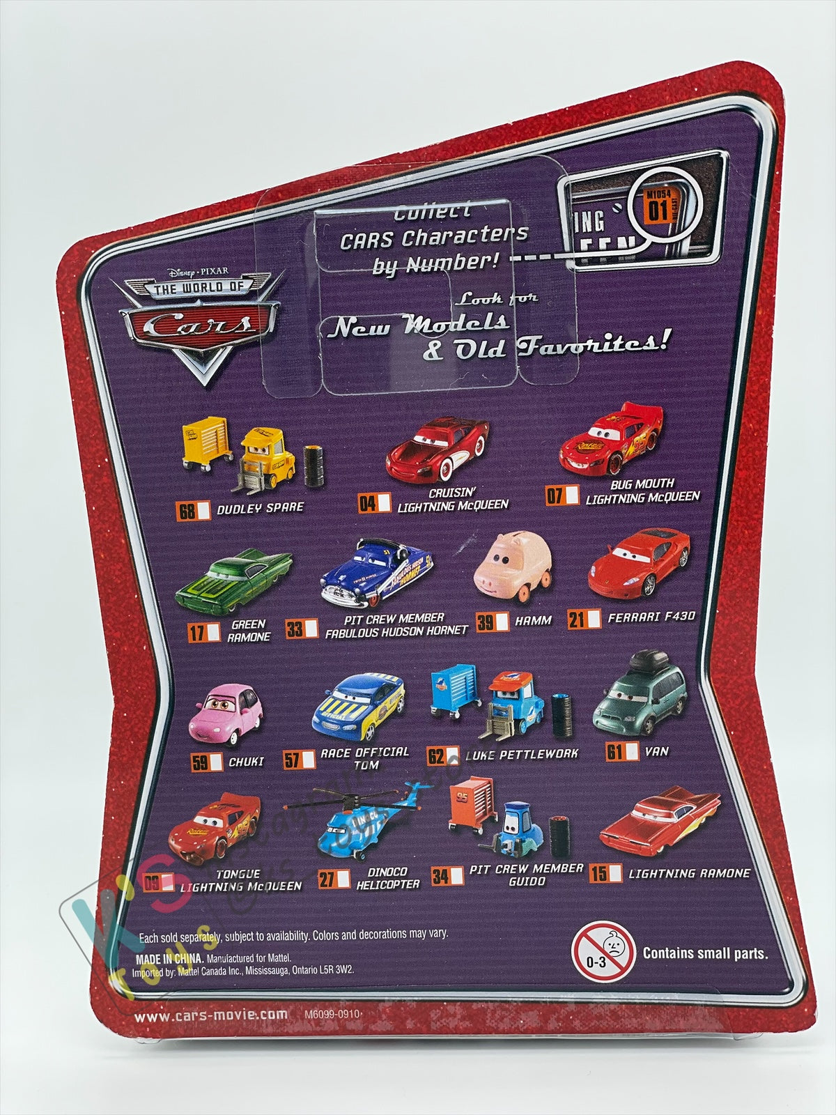 DISNEY PIXAR CARS BY MATTEL, "LUKE PETTLEWORK" - THE WORLD OF CARS SERIES - BNIP