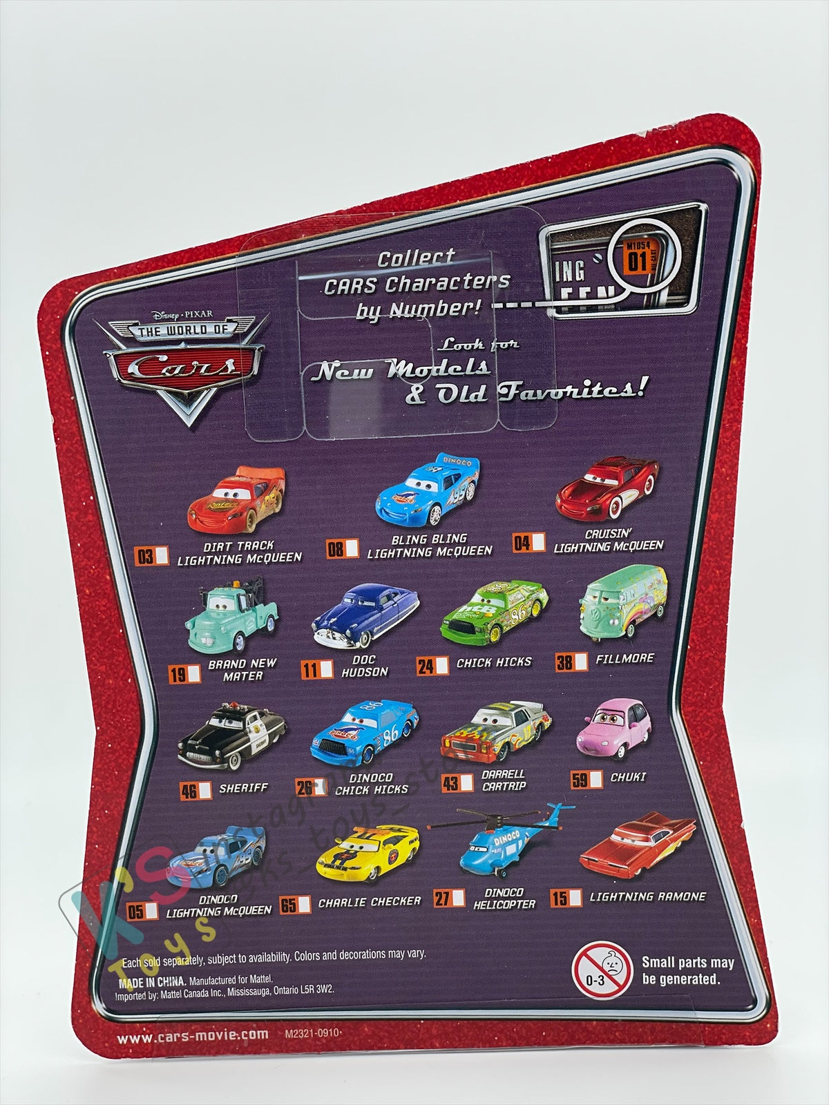 DISNEY PIXAR CARS BY MATTEL, "CHUKI" - THE WORLD OF CARS SERIES - BNIP