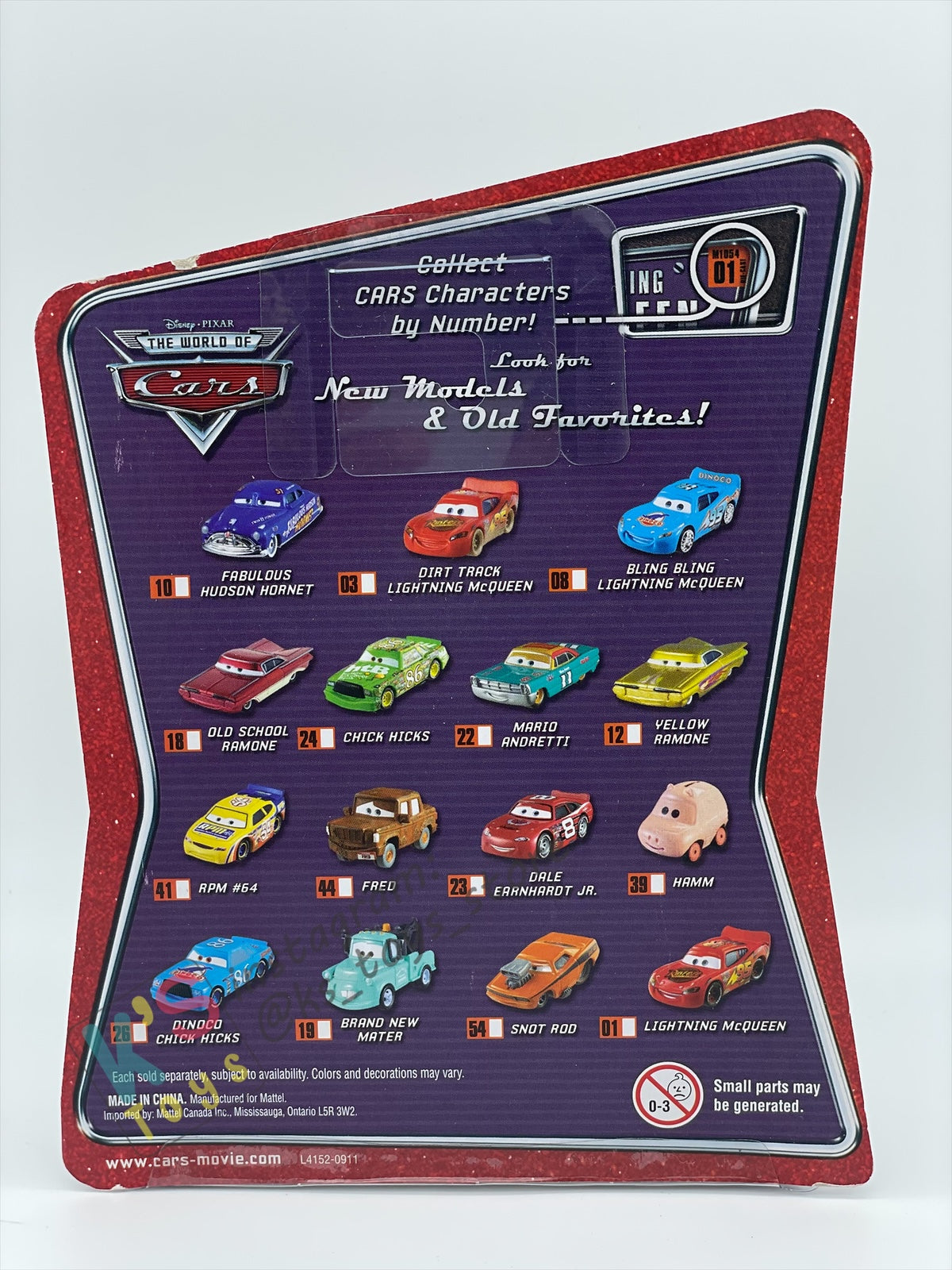 DISNEY PIXAR CARS BY MATTEL, THE WORLD OF CARS SERIES - DALE EARNHARDT JR - BNIP