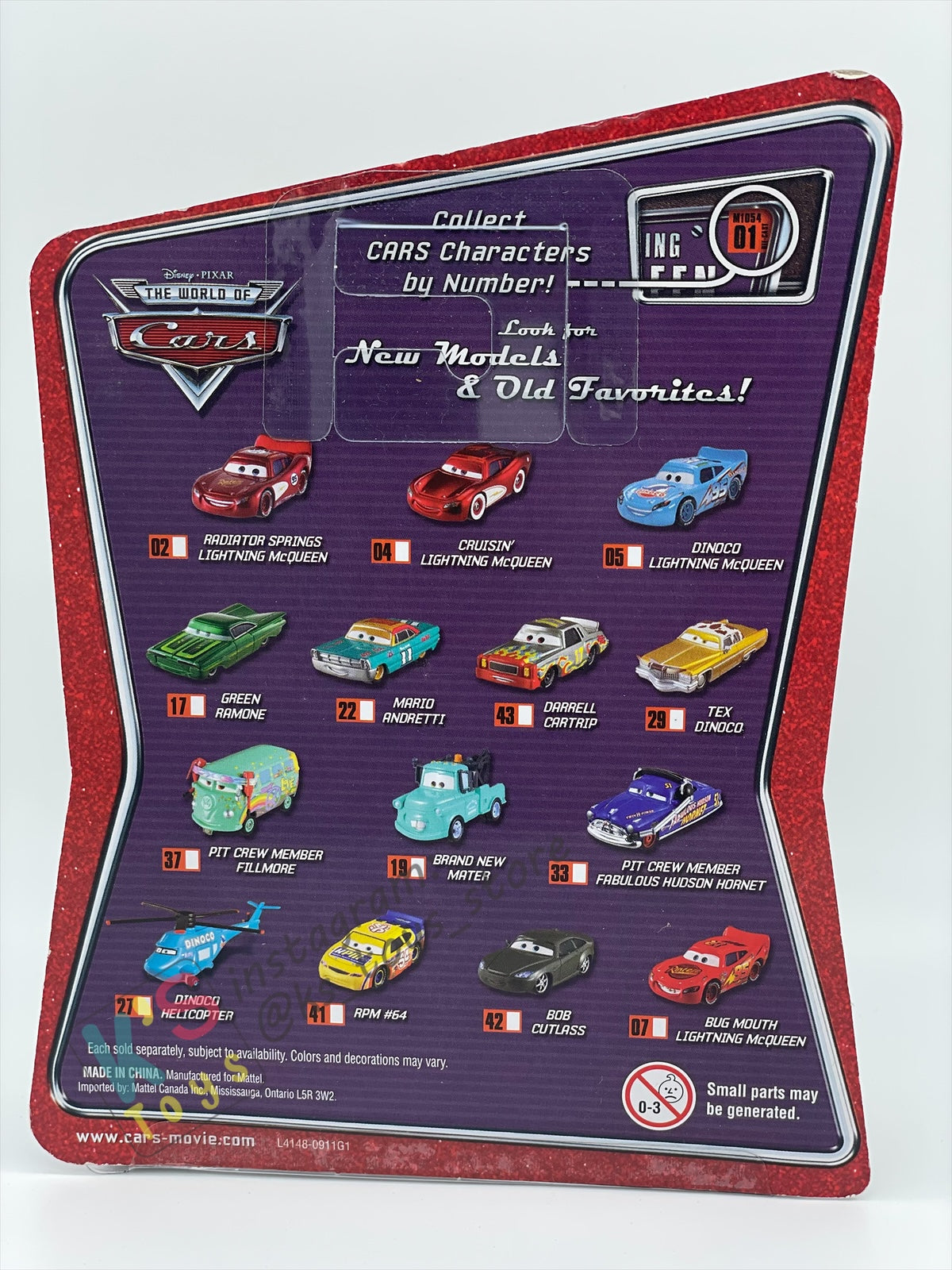 DISNEY PIXAR CARS BY MATTEL, THE WORLD OF CARS SERIES - RPM #64 - BNIP