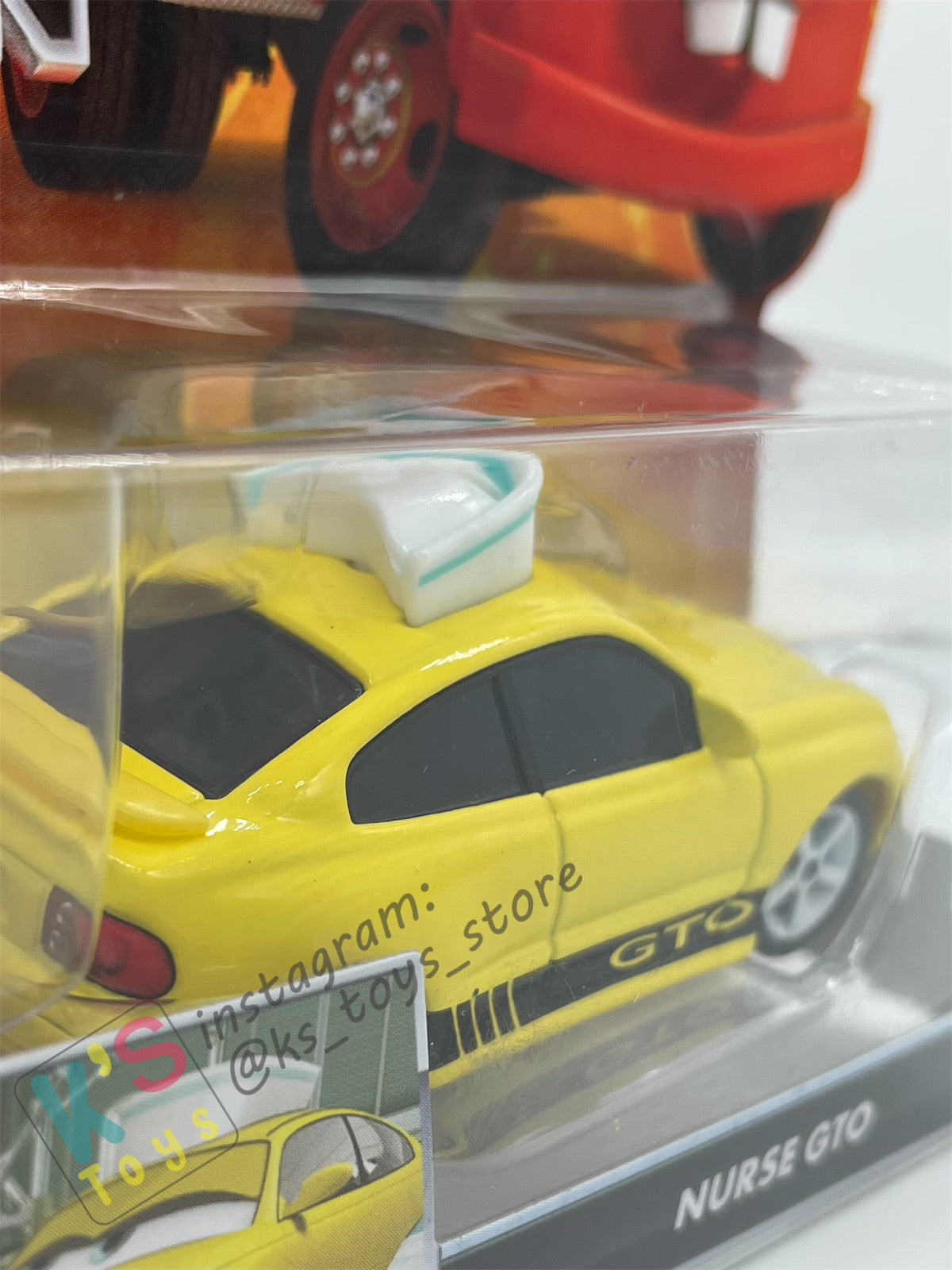 DISNEY PIXAR CARS "NURSE GTO" RESCUE SQUAD MATER SERIES - Cars Toon - BNIP see
